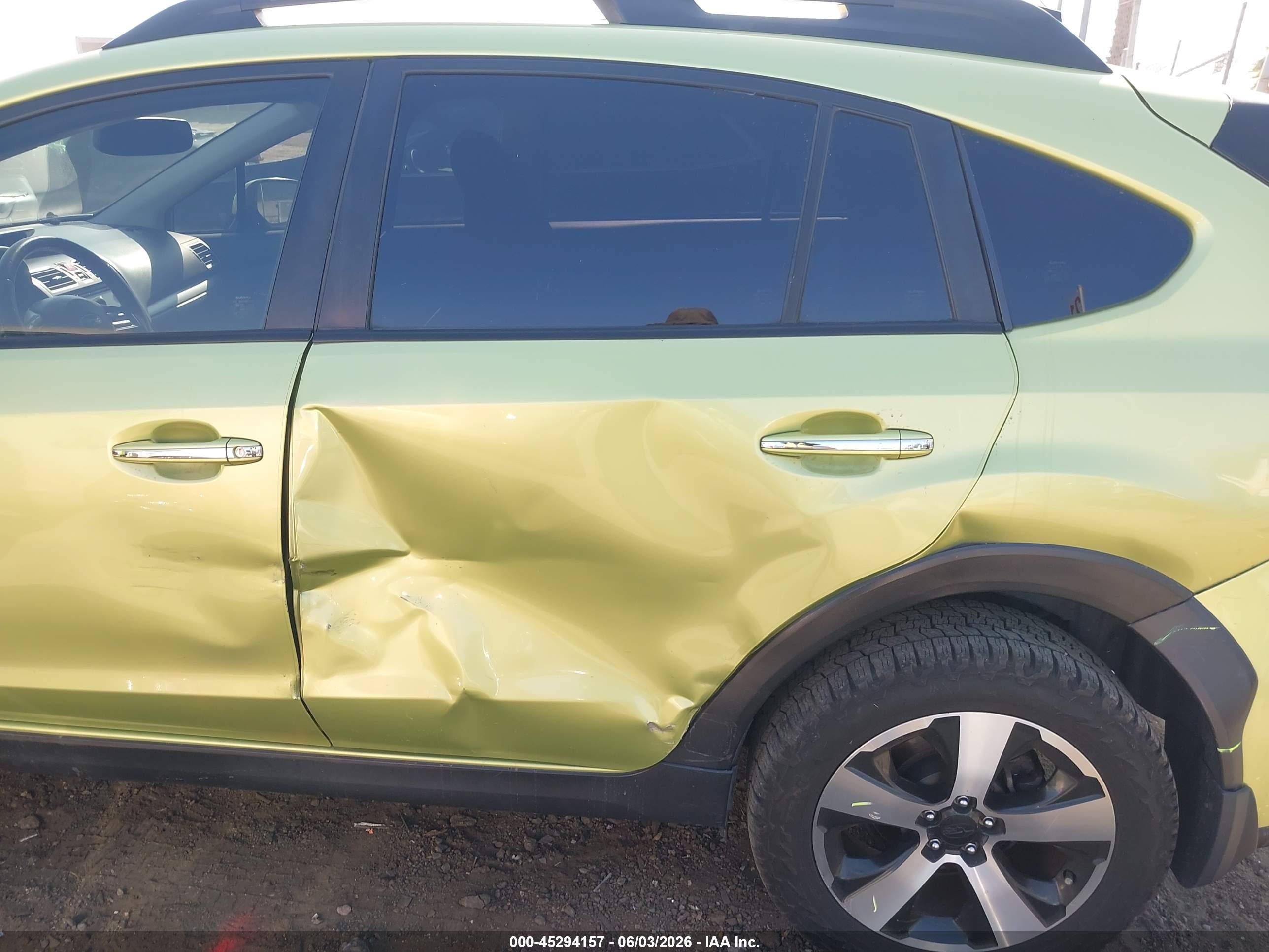 2015 Subaru Xv Crosstrek Hybrid   Green vin: JF2GPBCC8FH260766