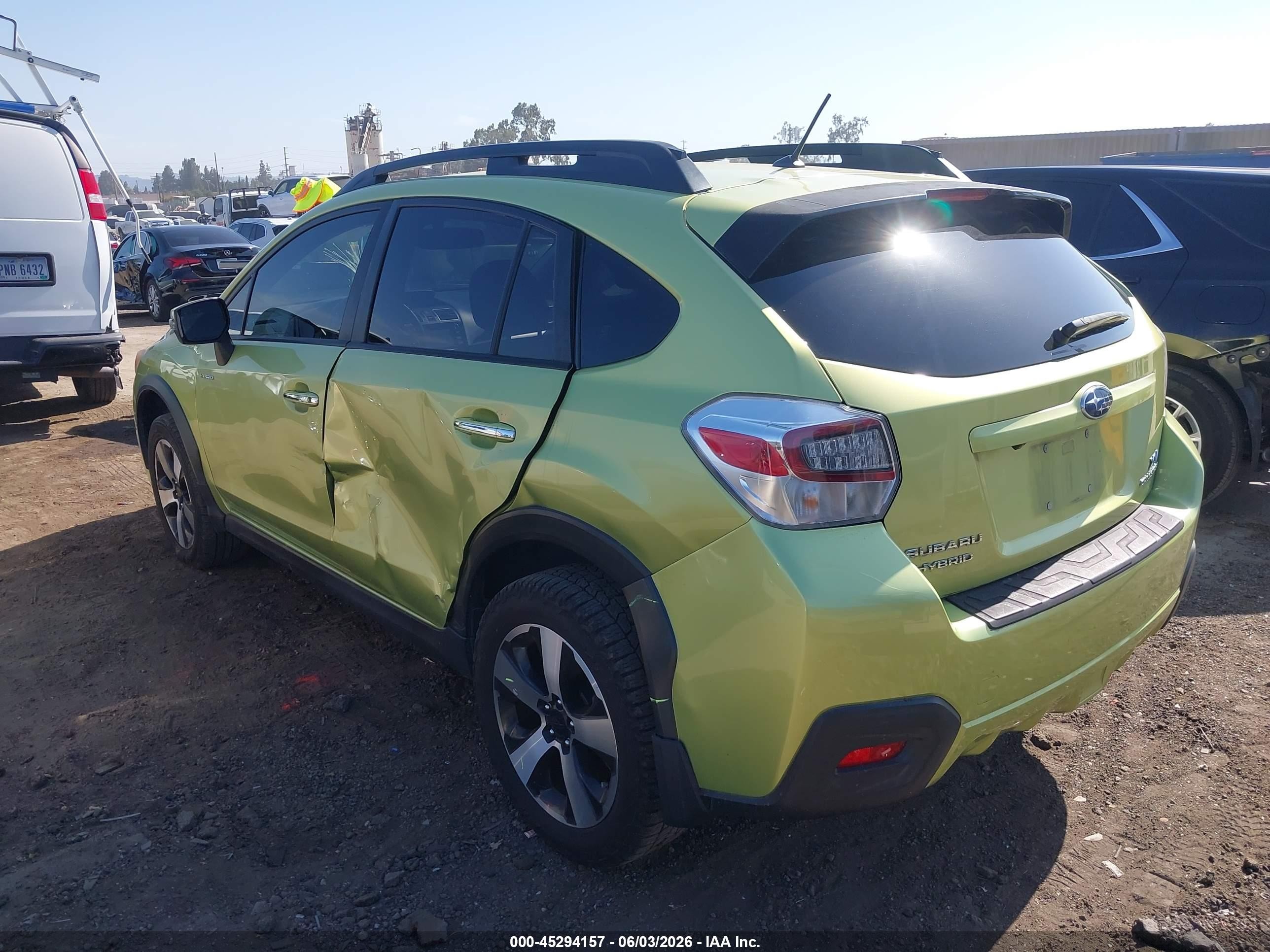 2015 Subaru Xv Crosstrek Hybrid   Green vin: JF2GPBCC8FH260766