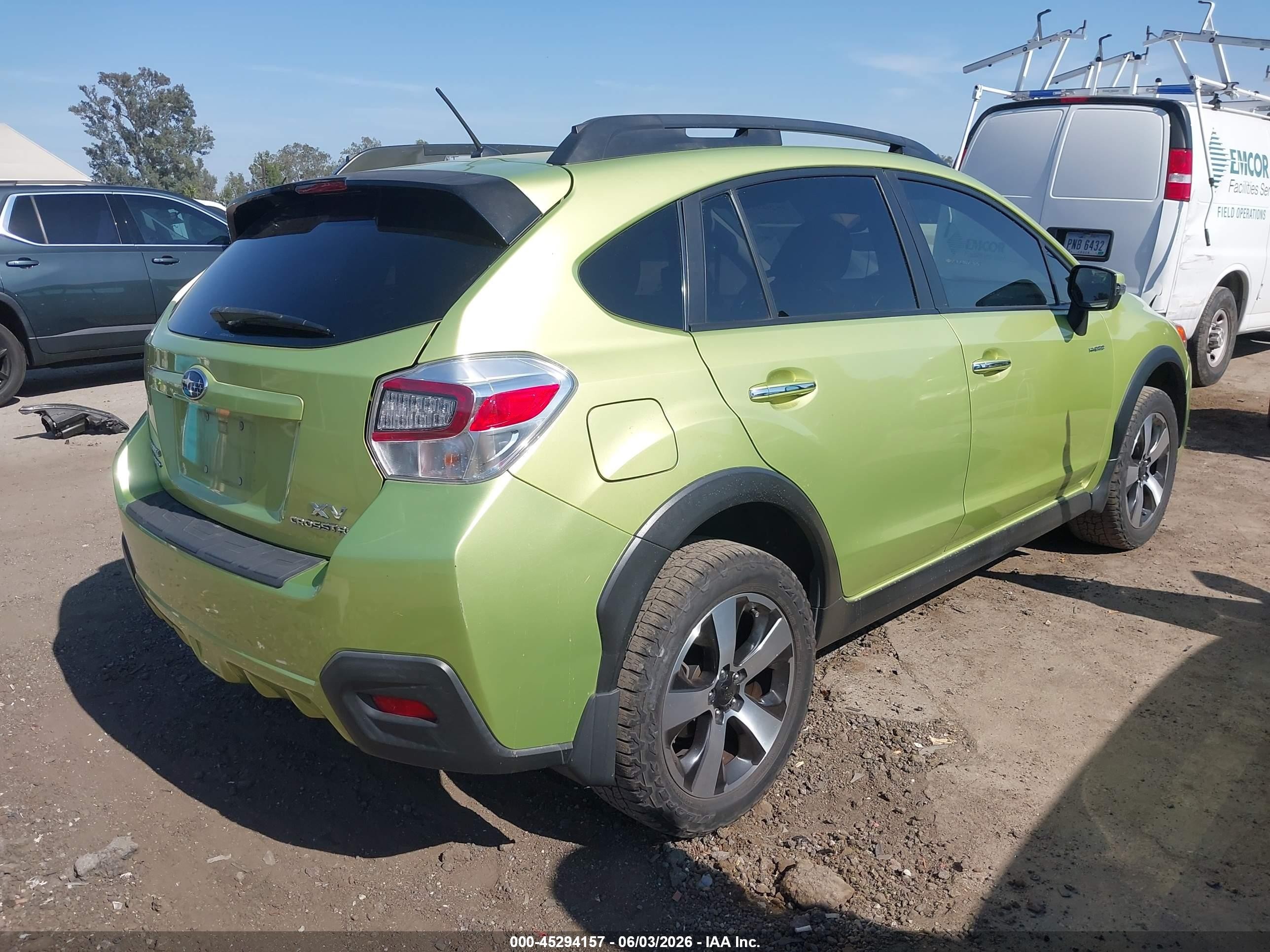 2015 Subaru Xv Crosstrek Hybrid   Green vin: JF2GPBCC8FH260766