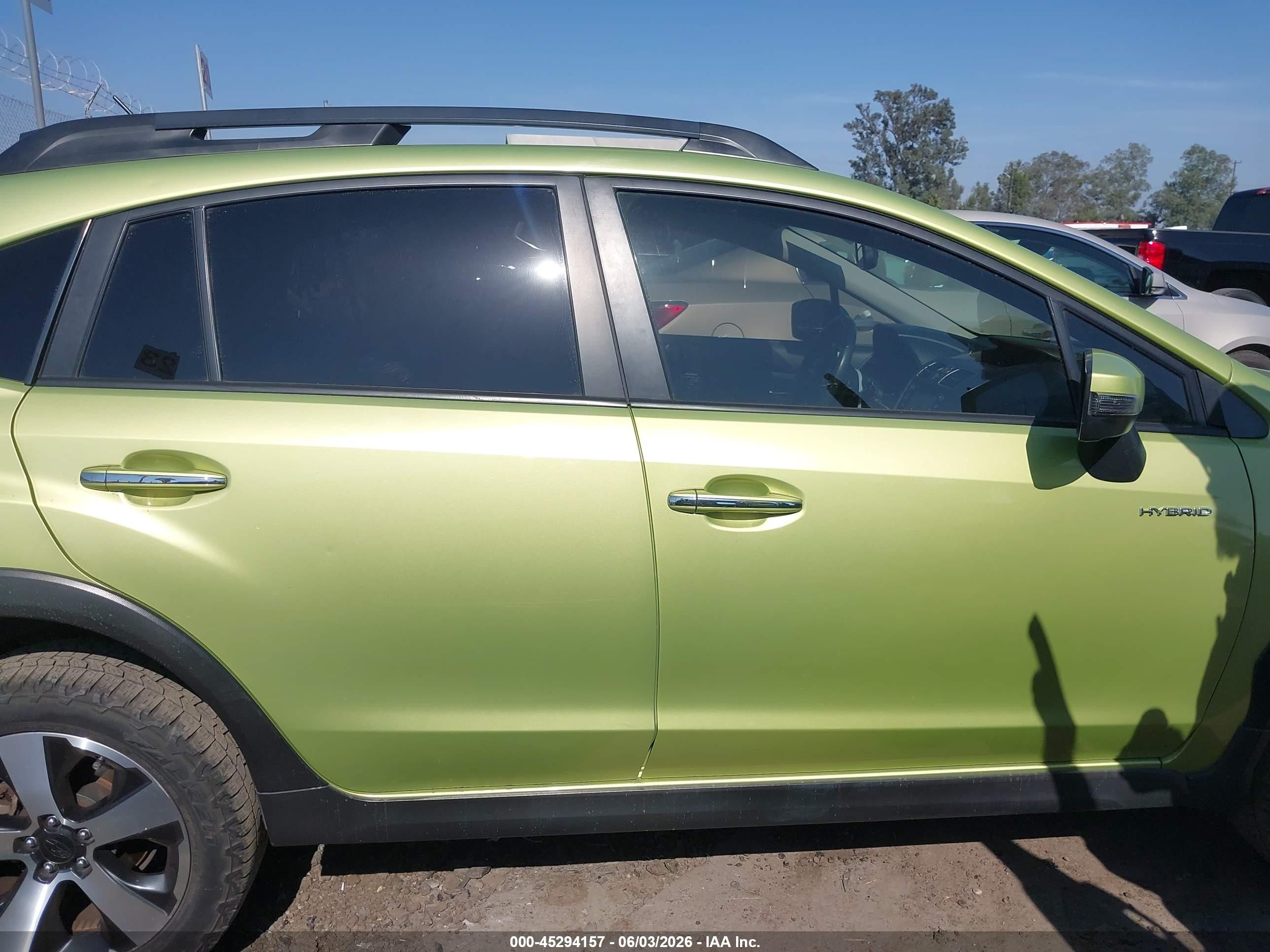 2015 Subaru Xv Crosstrek Hybrid   Green vin: JF2GPBCC8FH260766