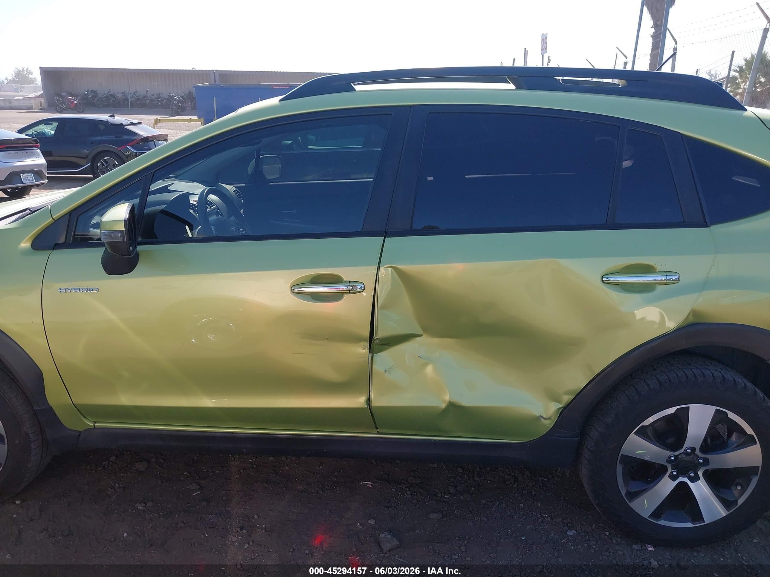 2015 Subaru Xv Crosstrek Hybrid   Green vin: JF2GPBCC8FH260766