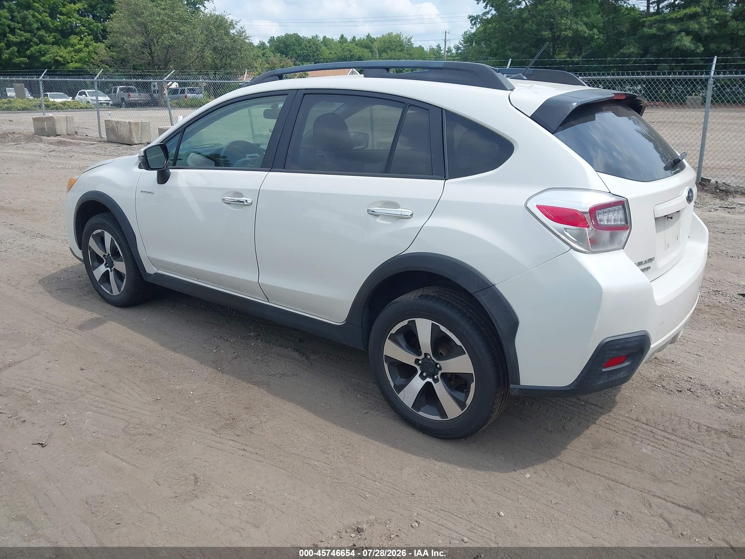 2015 Subaru Xv Crosstrek Hybrid Белый vin: JF2GPBCC9FH250554
