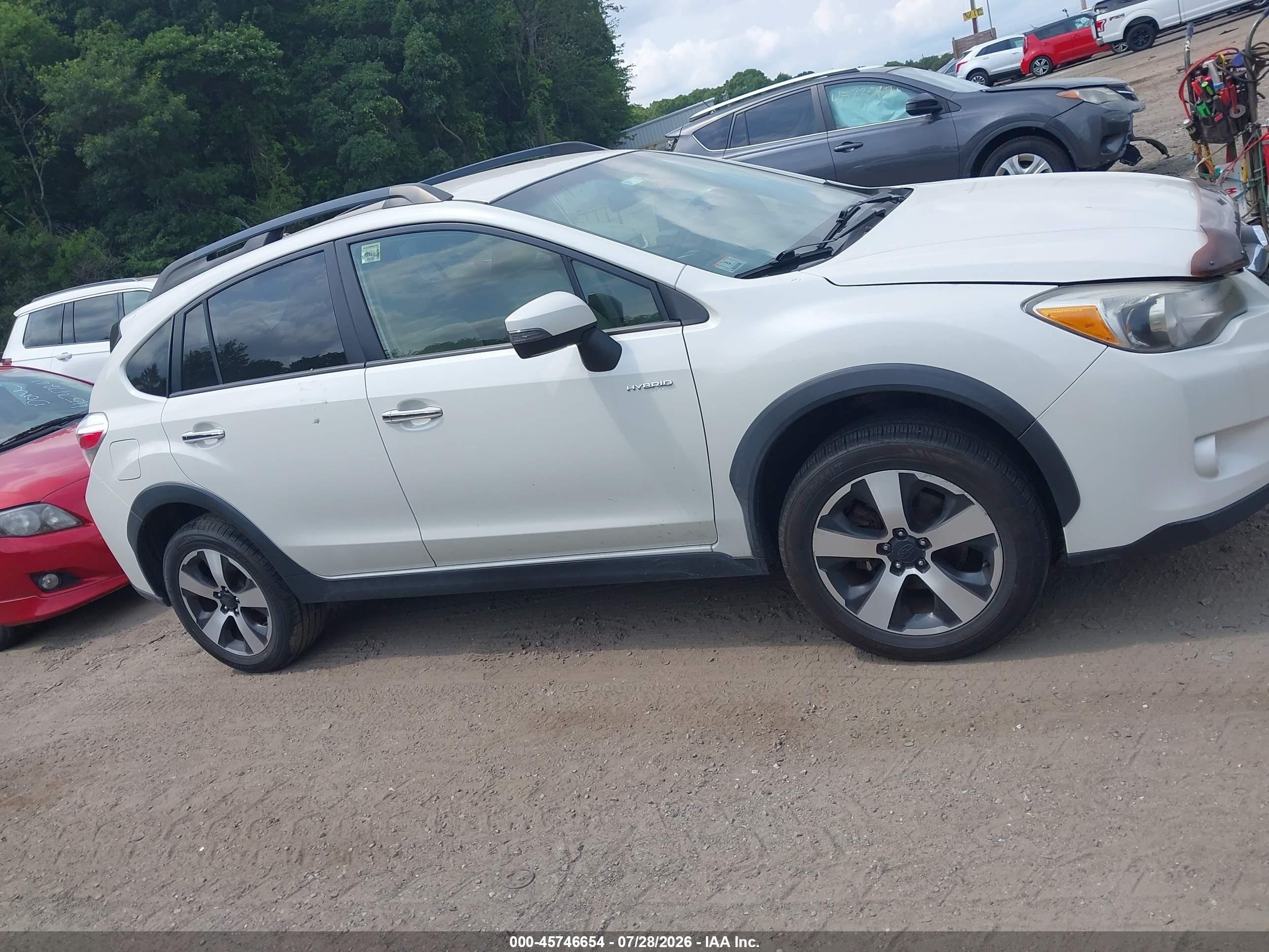 2015 Subaru Xv Crosstrek Hybrid Белый vin: JF2GPBCC9FH250554