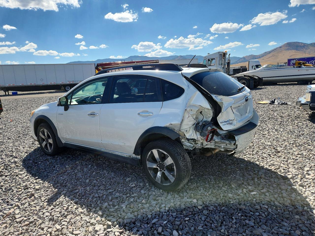 2014 Subaru Xv Crosstrek 2.0i Hybrid Touring White vin: JF2GPBKC0EH237465