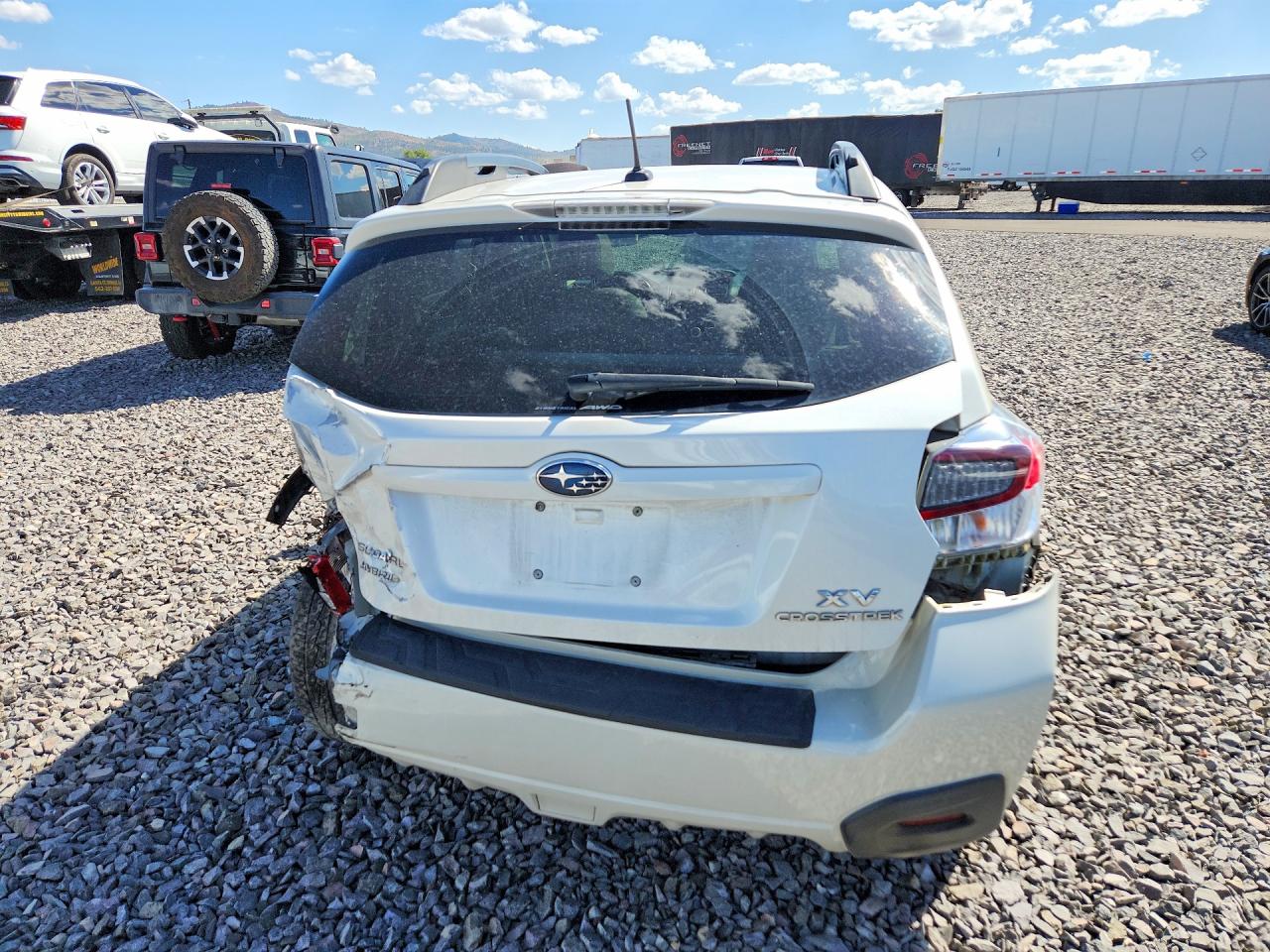 2014 Subaru Xv Crosstrek 2.0i Hybrid Touring White vin: JF2GPBKC0EH237465