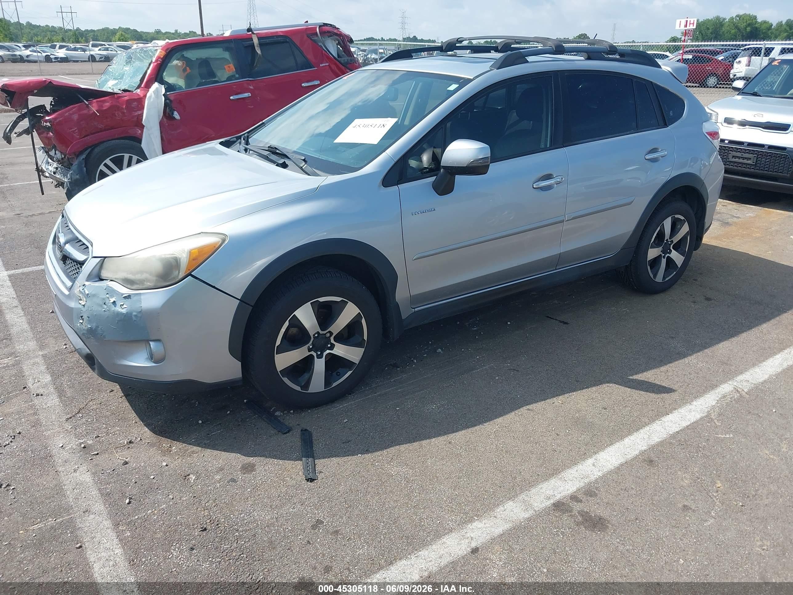 2014 Subaru Xv Crosstrek Hybrid 2.0i Touring Light Blue vin: JF2GPBKC0EH238616