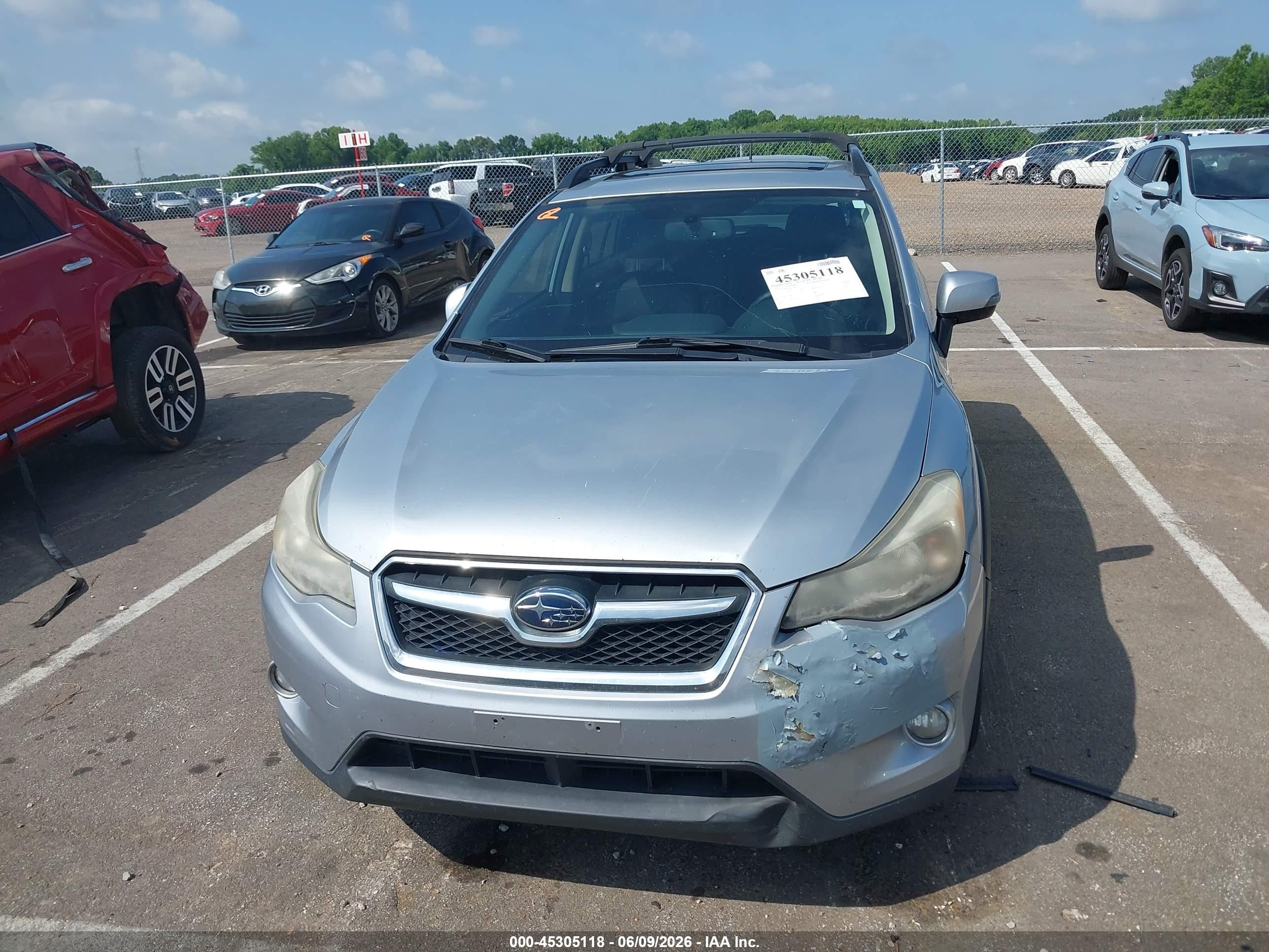 2014 Subaru Xv Crosstrek Hybrid 2.0i Touring Light Blue vin: JF2GPBKC0EH238616