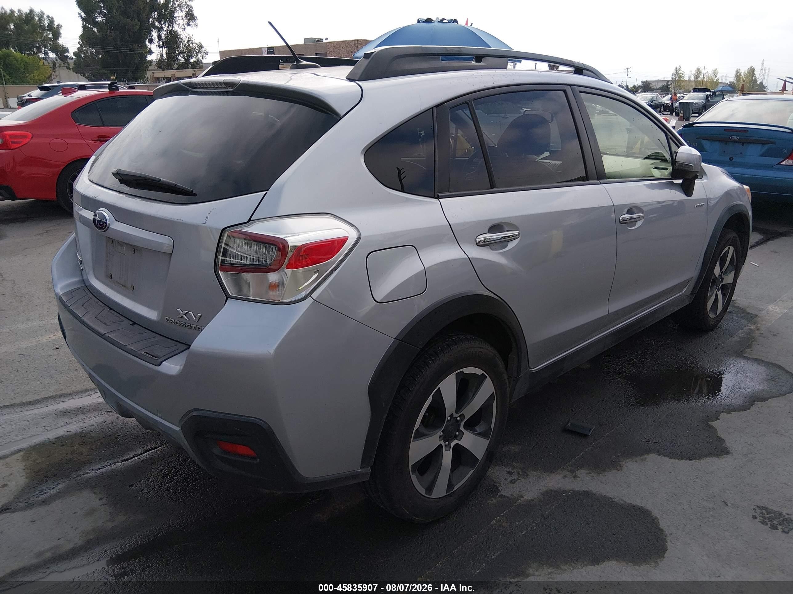 2014 Subaru Xv Crosstrek Hybrid 2.0i Touring Silver vin: JF2GPBKC0EH281742