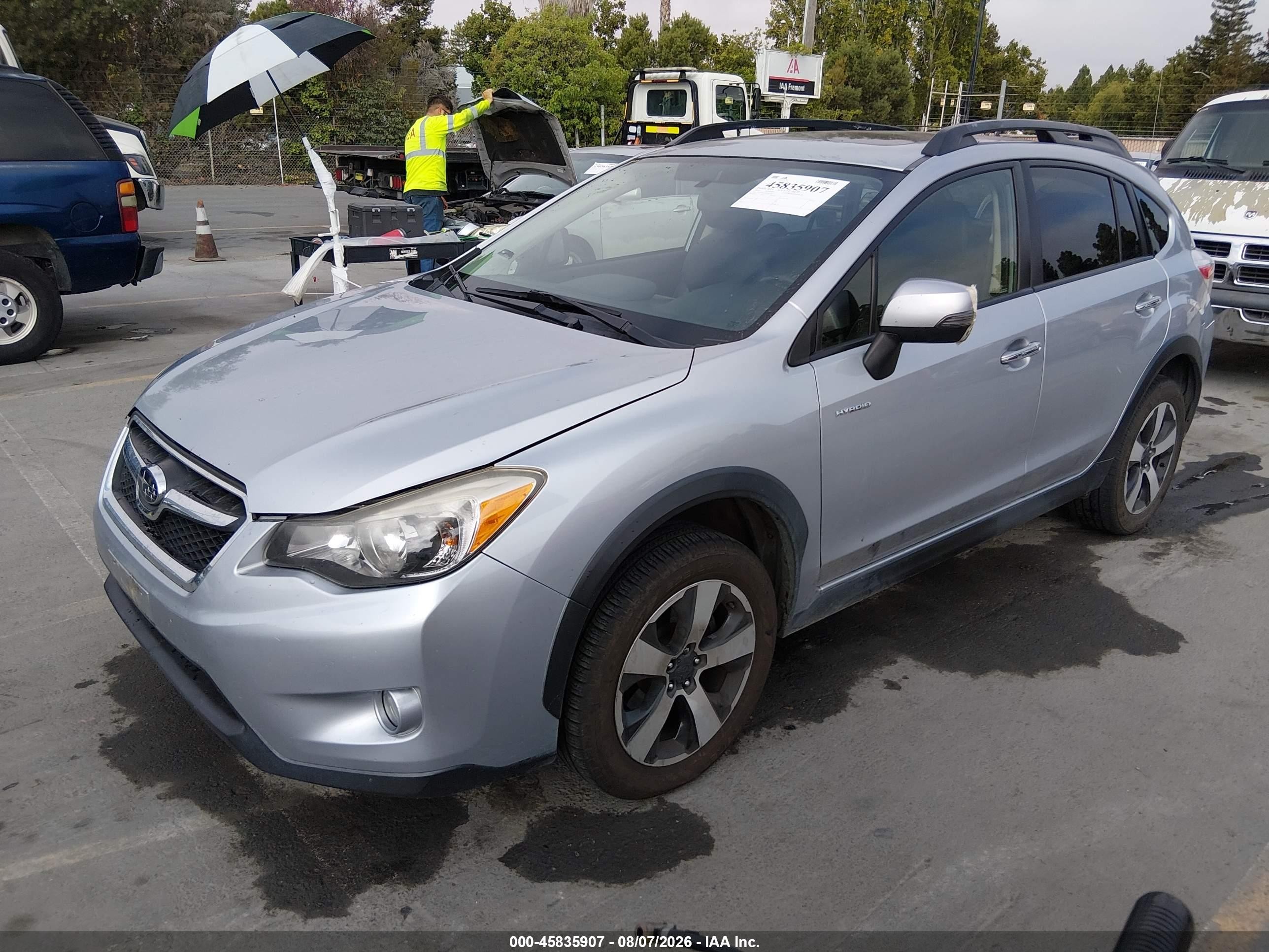 2014 Subaru Xv Crosstrek Hybrid 2.0i Touring Silver vin: JF2GPBKC0EH281742