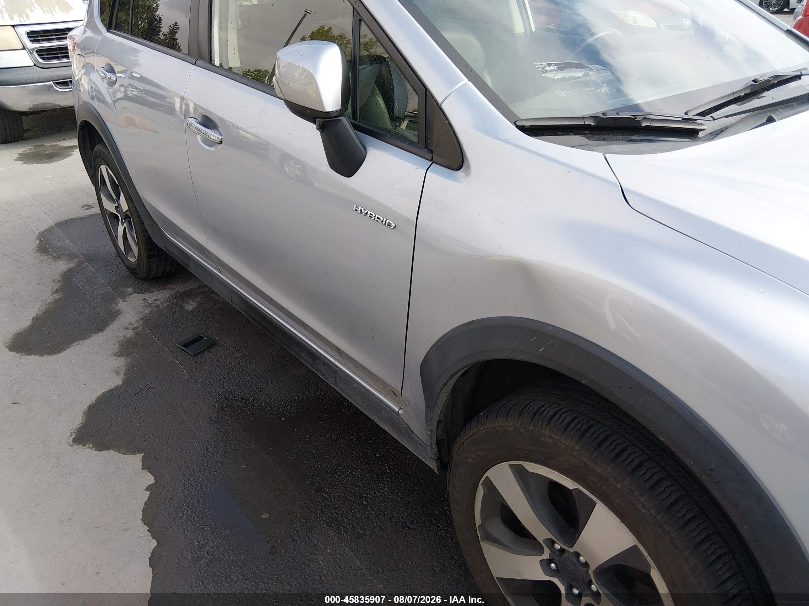 2014 Subaru Xv Crosstrek Hybrid 2.0i Touring Silver vin: JF2GPBKC0EH281742