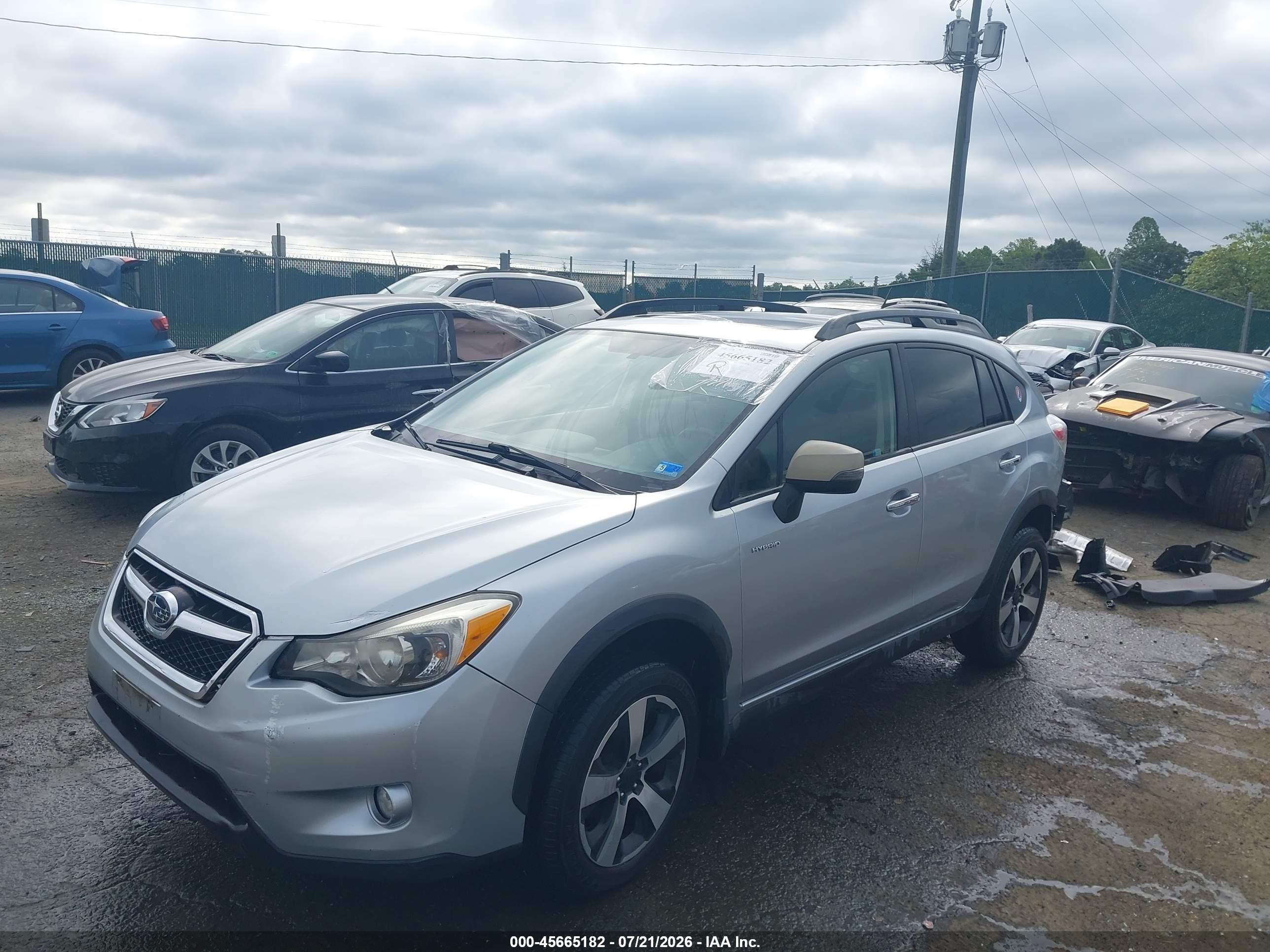 2014 Subaru Xv Crosstrek Hybrid 2.0i Touring Silver vin: JF2GPBKC0EH311029