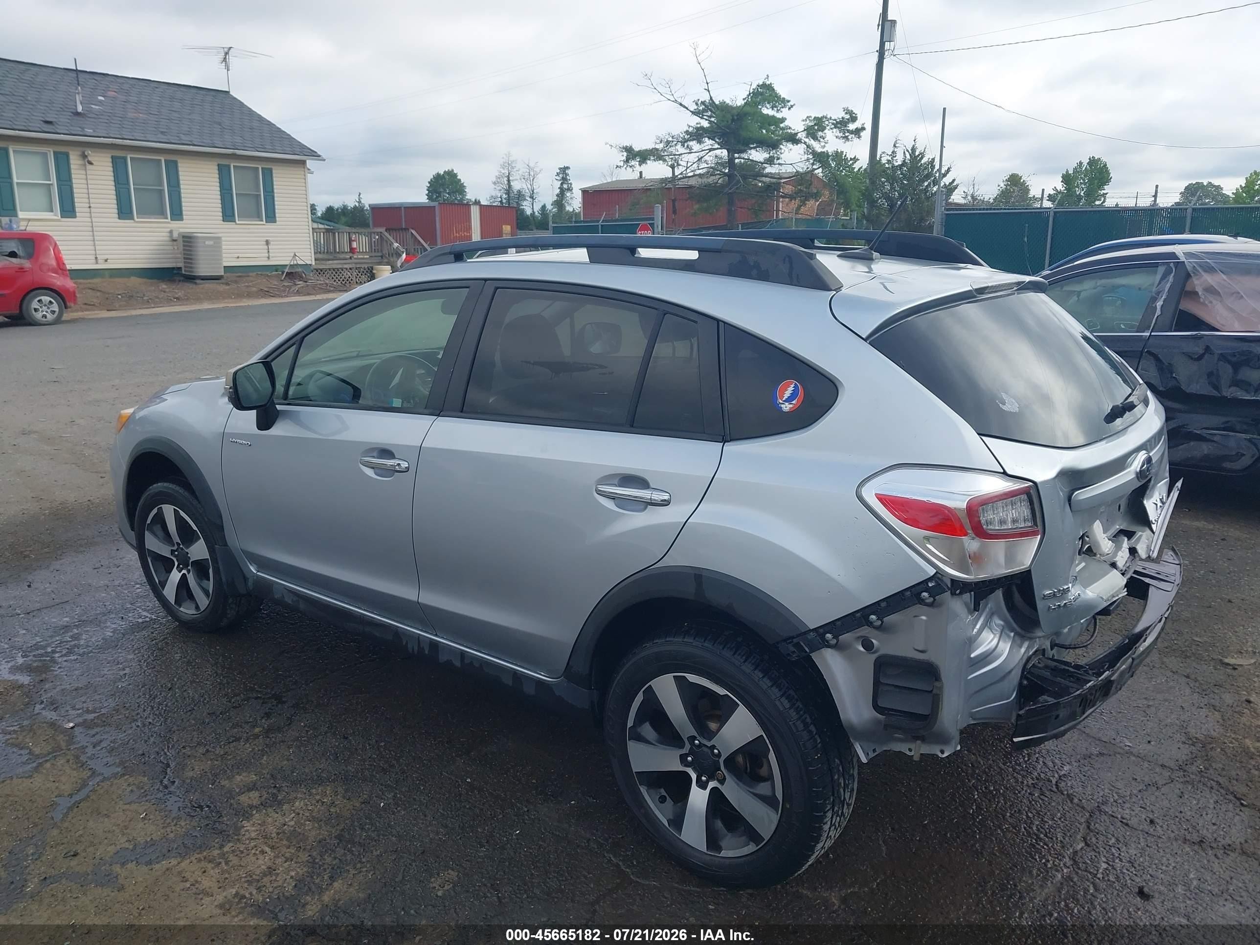 2014 Subaru Xv Crosstrek Hybrid 2.0i Touring Silver vin: JF2GPBKC0EH311029
