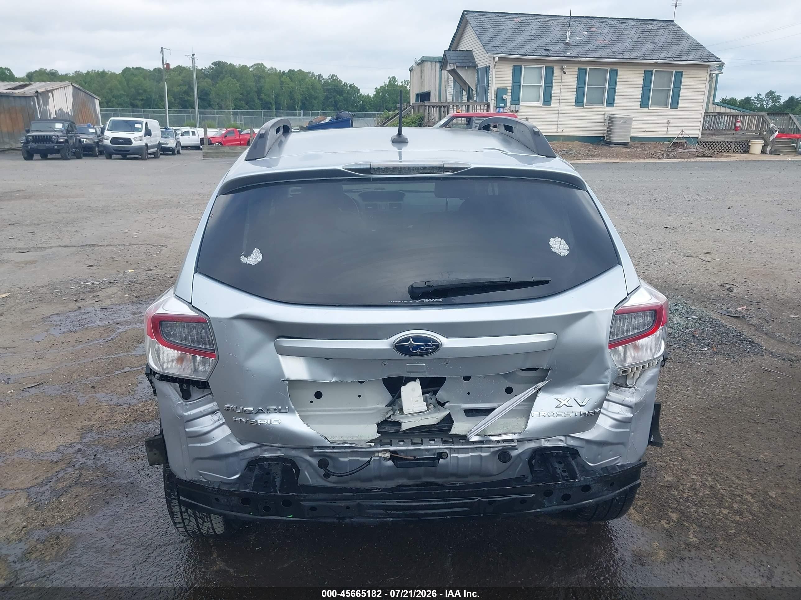 2014 Subaru Xv Crosstrek Hybrid 2.0i Touring Silver vin: JF2GPBKC0EH311029