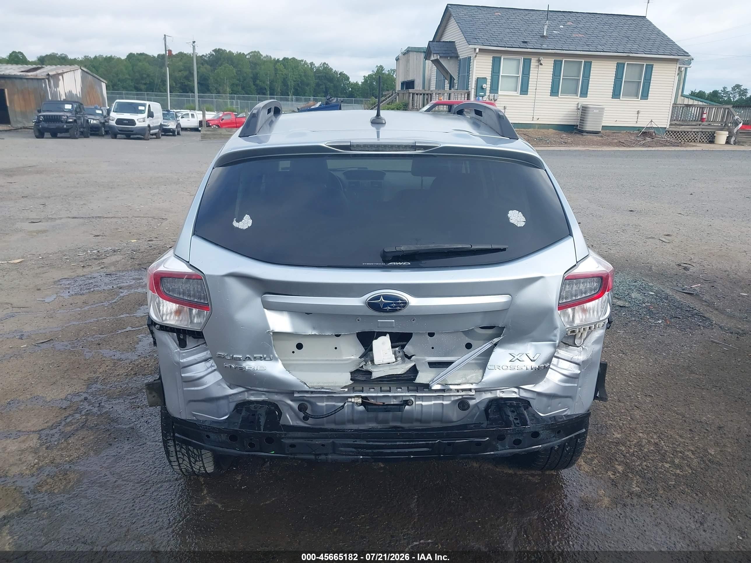 2014 Subaru Xv Crosstrek Hybrid 2.0i Touring Silver vin: JF2GPBKC0EH311029