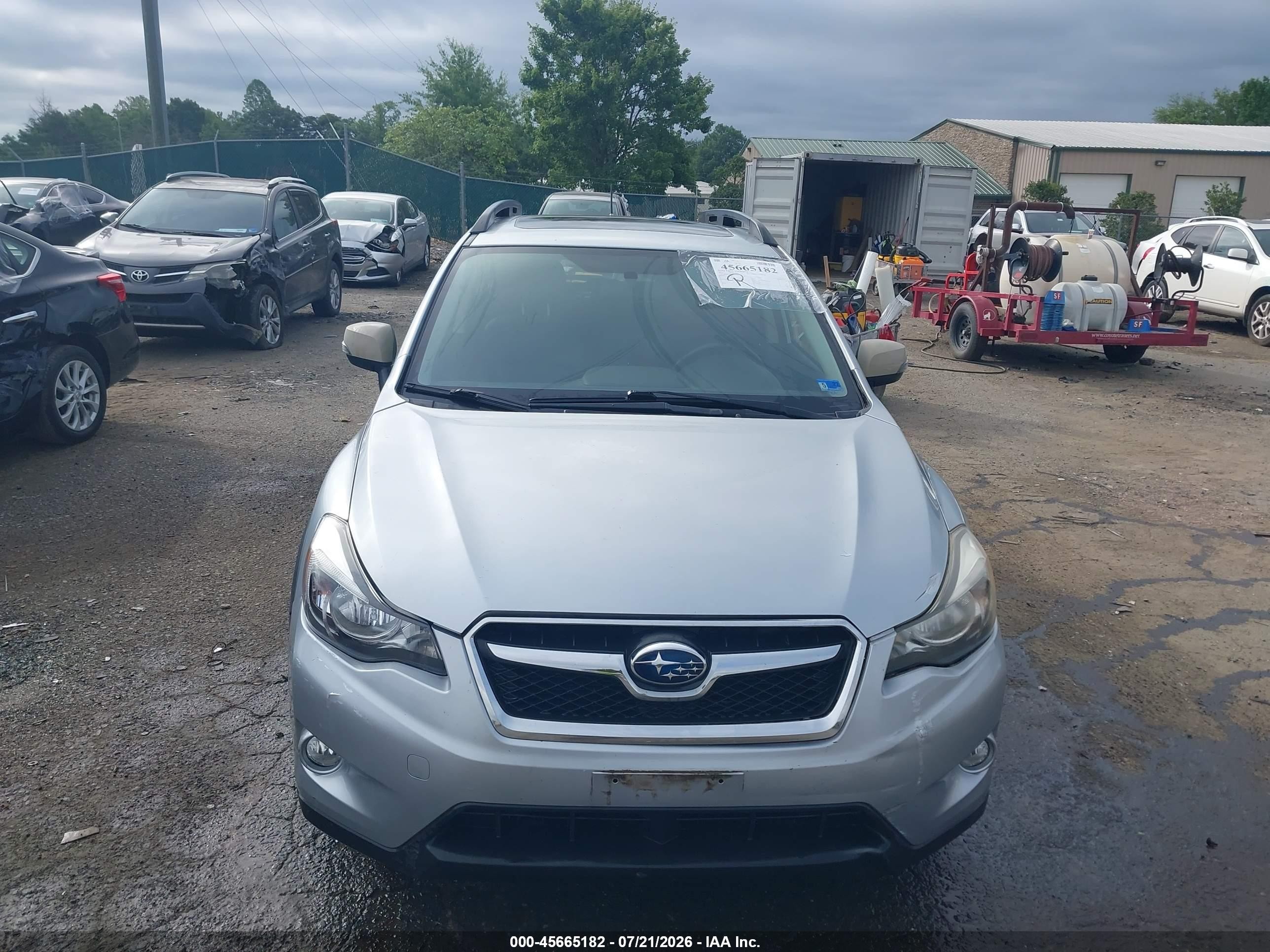 2014 Subaru Xv Crosstrek Hybrid 2.0i Touring Silver vin: JF2GPBKC0EH311029