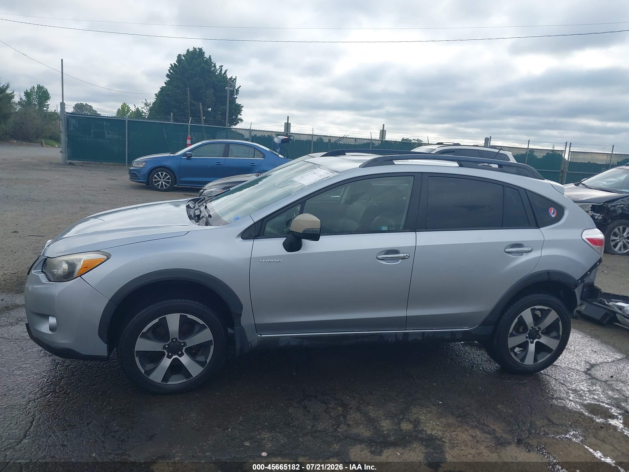 2014 Subaru Xv Crosstrek Hybrid 2.0i Touring Silver vin: JF2GPBKC0EH311029