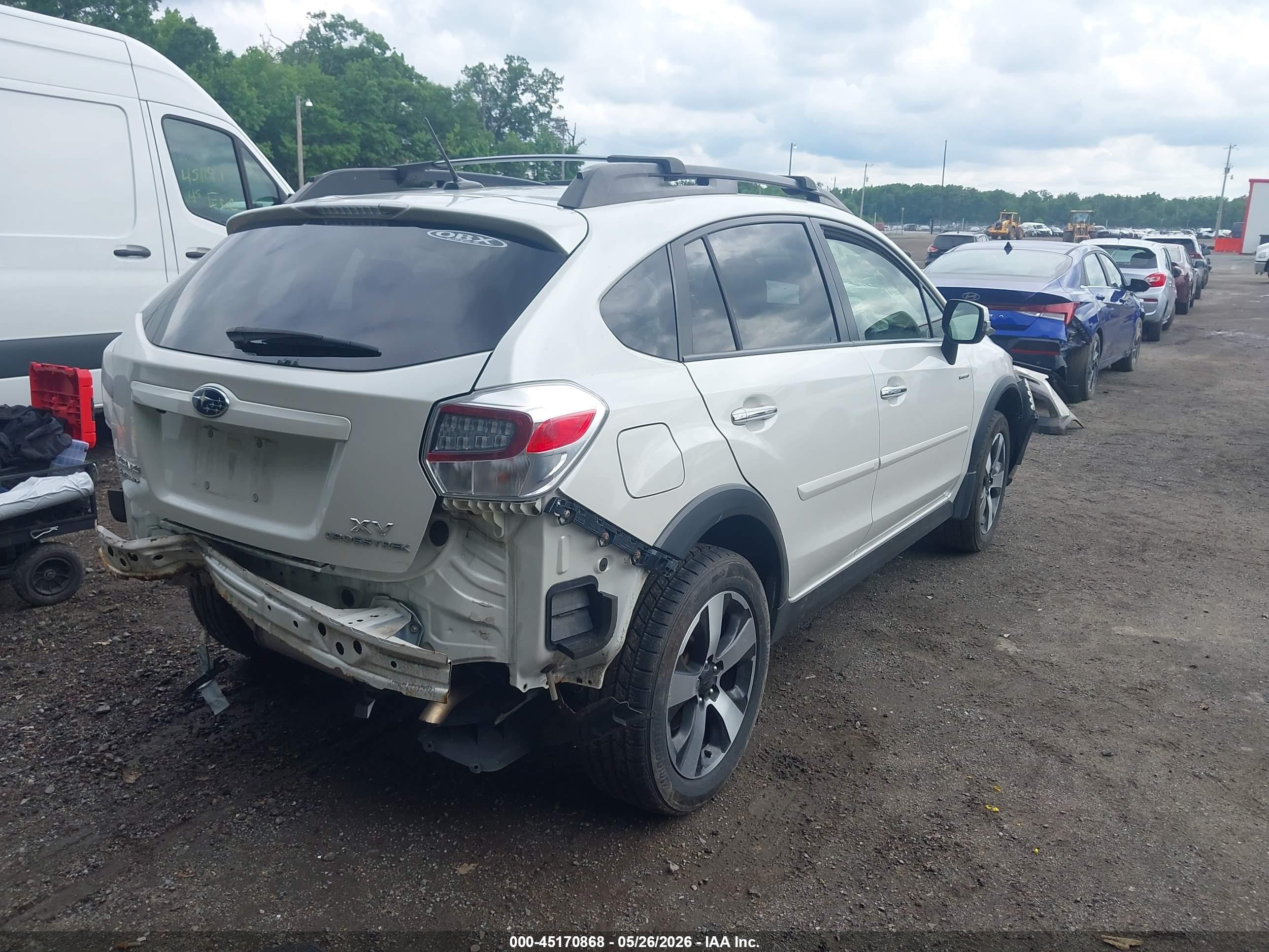 2014 Subaru Xv Crosstrek Hybrid 2.0i Touring White vin: JF2GPBKC2EH220151
