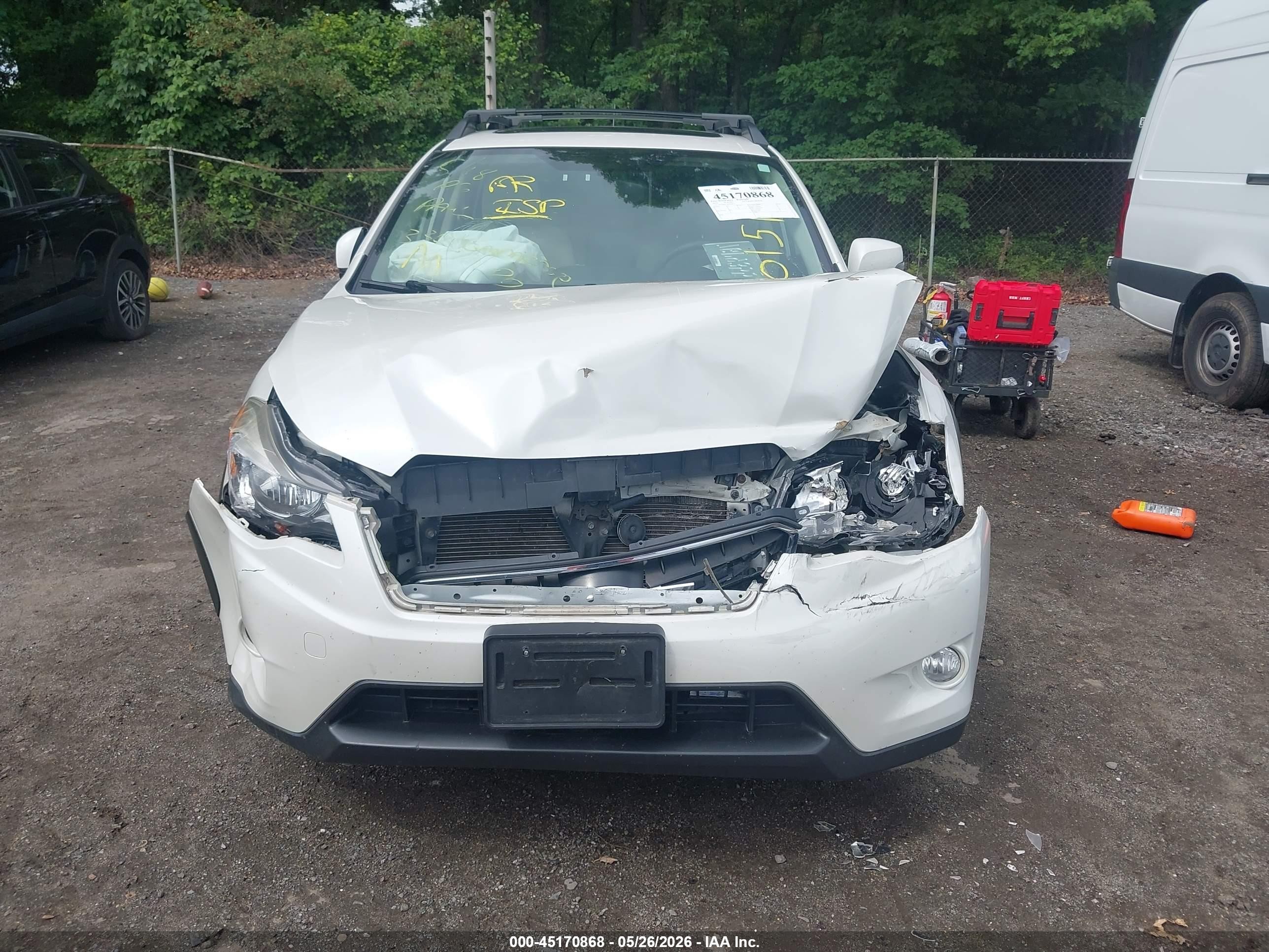 2014 Subaru Xv Crosstrek Hybrid 2.0i Touring White vin: JF2GPBKC2EH220151