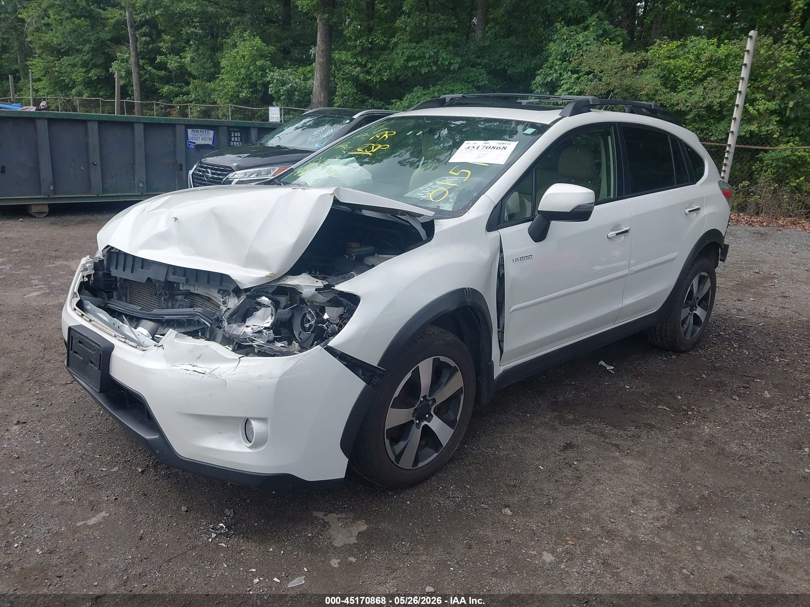 2014 Subaru Xv Crosstrek Hybrid 2.0i Touring White vin: JF2GPBKC2EH220151