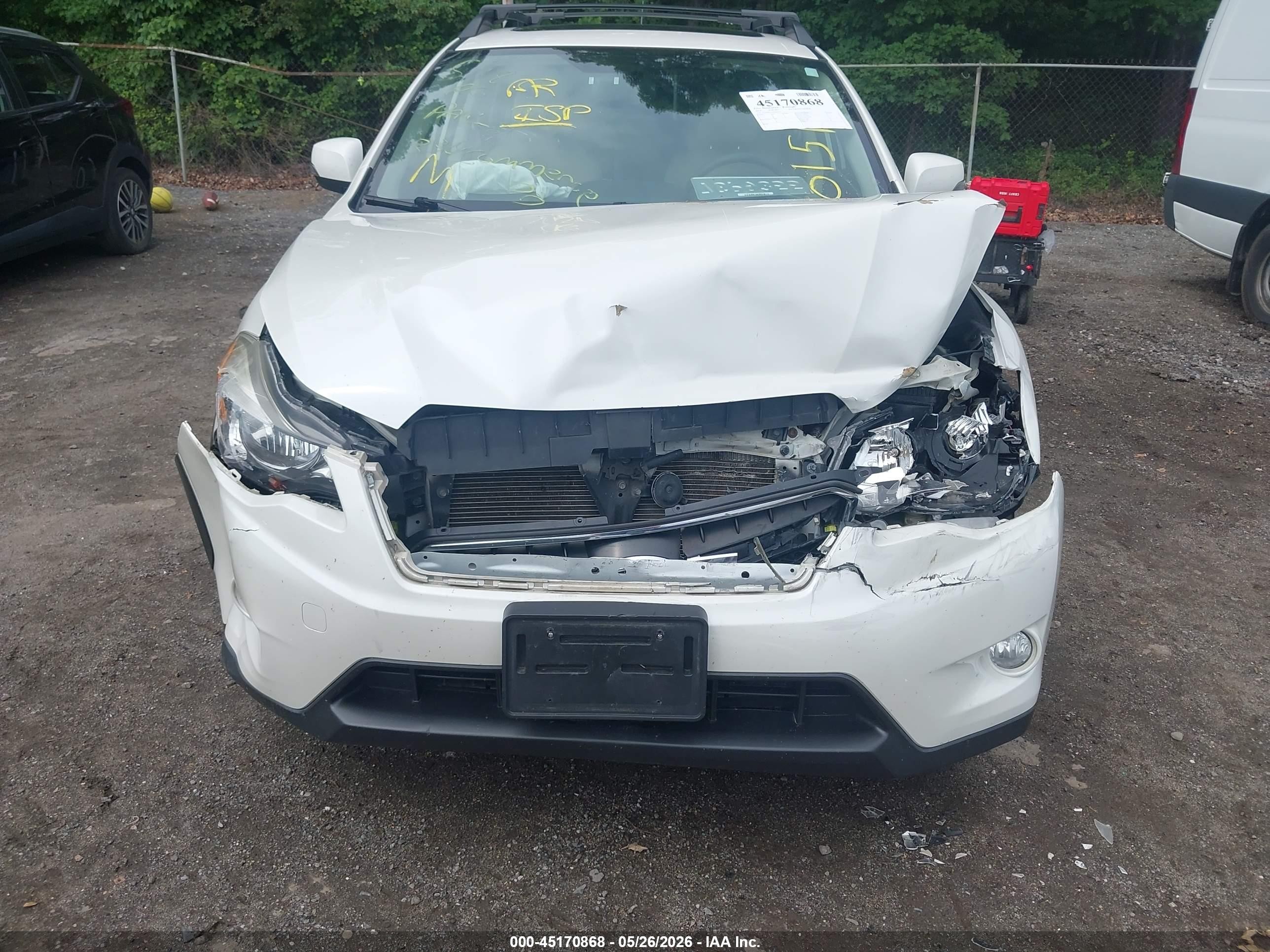 2014 Subaru Xv Crosstrek Hybrid 2.0i Touring White vin: JF2GPBKC2EH220151