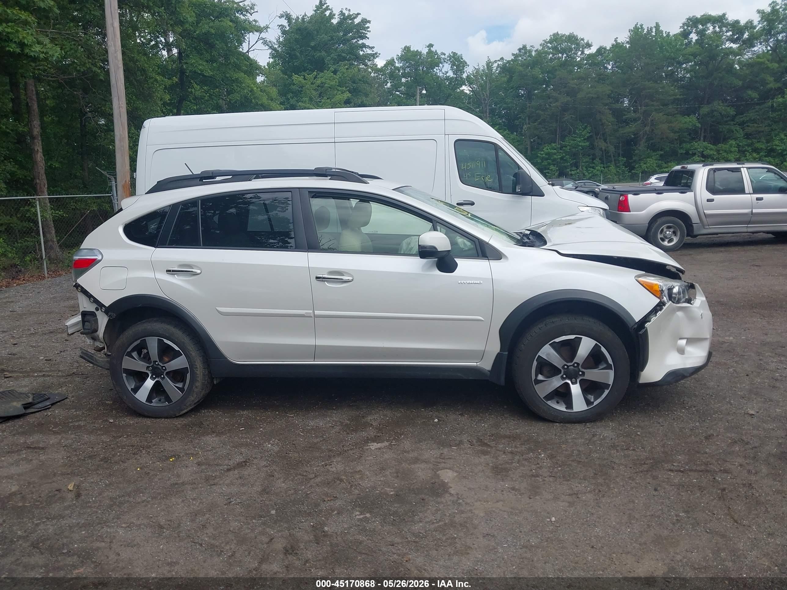 2014 Subaru Xv Crosstrek Hybrid 2.0i Touring White vin: JF2GPBKC2EH220151