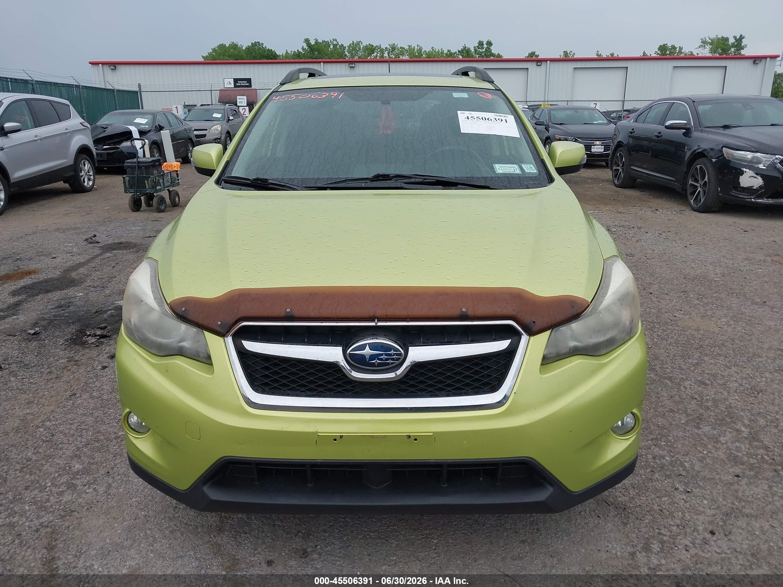 2014 Subaru Xv Crosstrek Hybrid 2.0i Touring Green vin: JF2GPBKC2EH235426