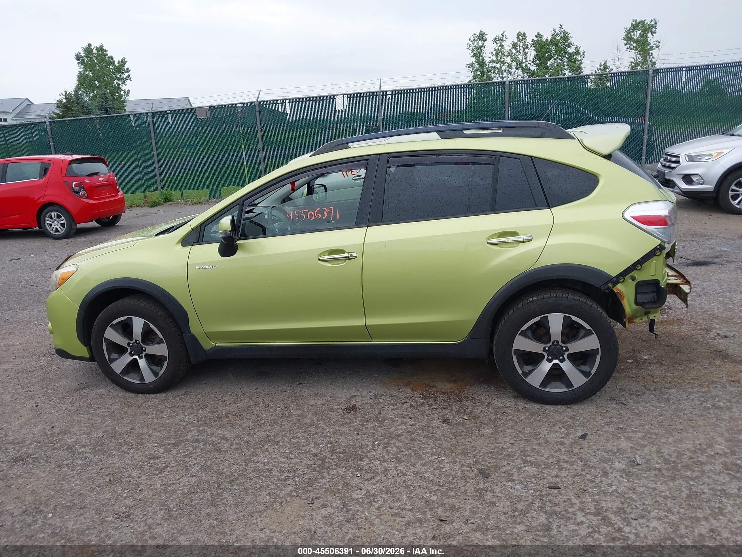 2014 Subaru Xv Crosstrek Hybrid 2.0i Touring Green vin: JF2GPBKC2EH235426