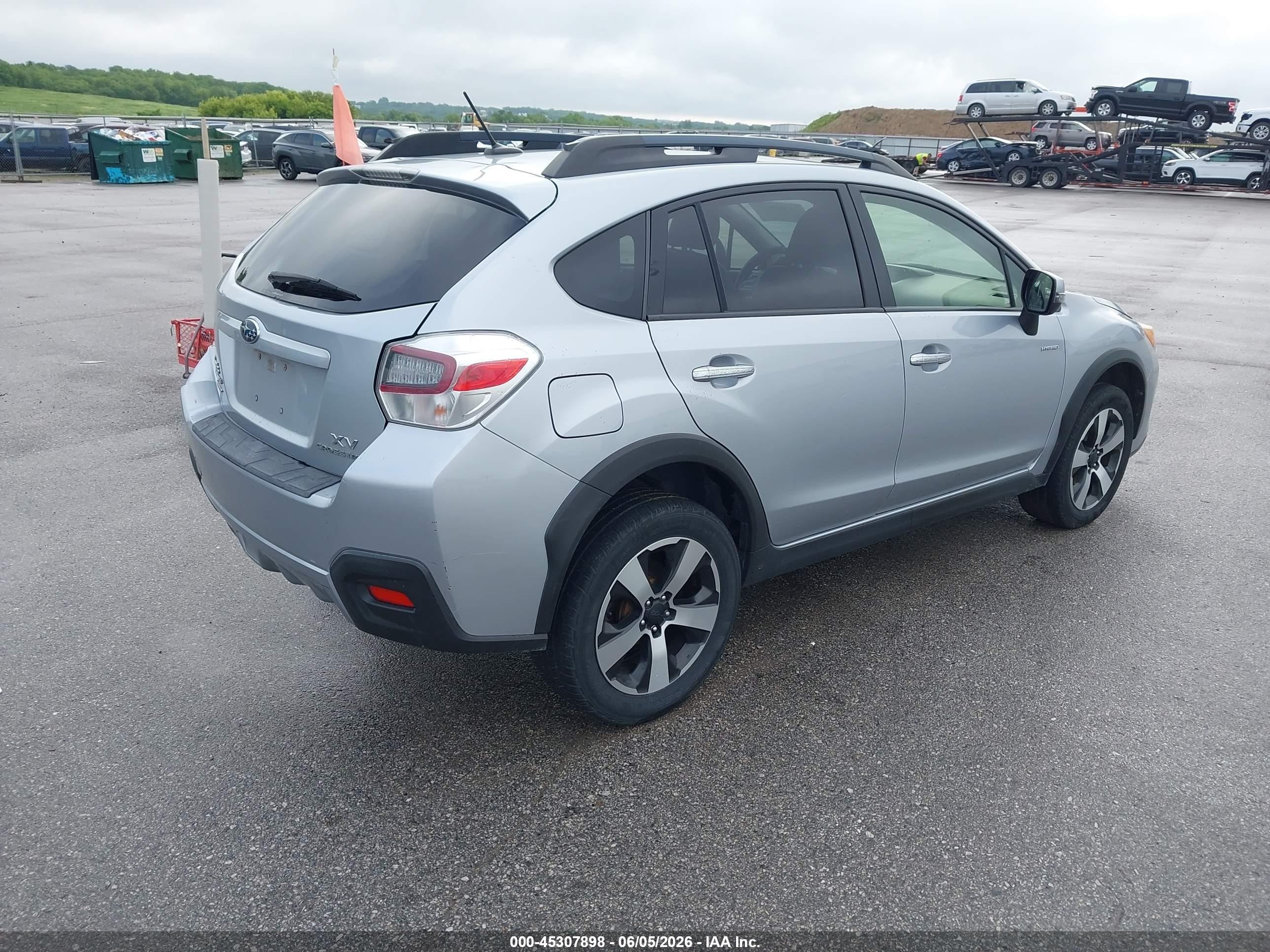 2014 Subaru Xv Crosstrek Hybrid 2.0i Touring Silver vin: JF2GPBKC2EH257930
