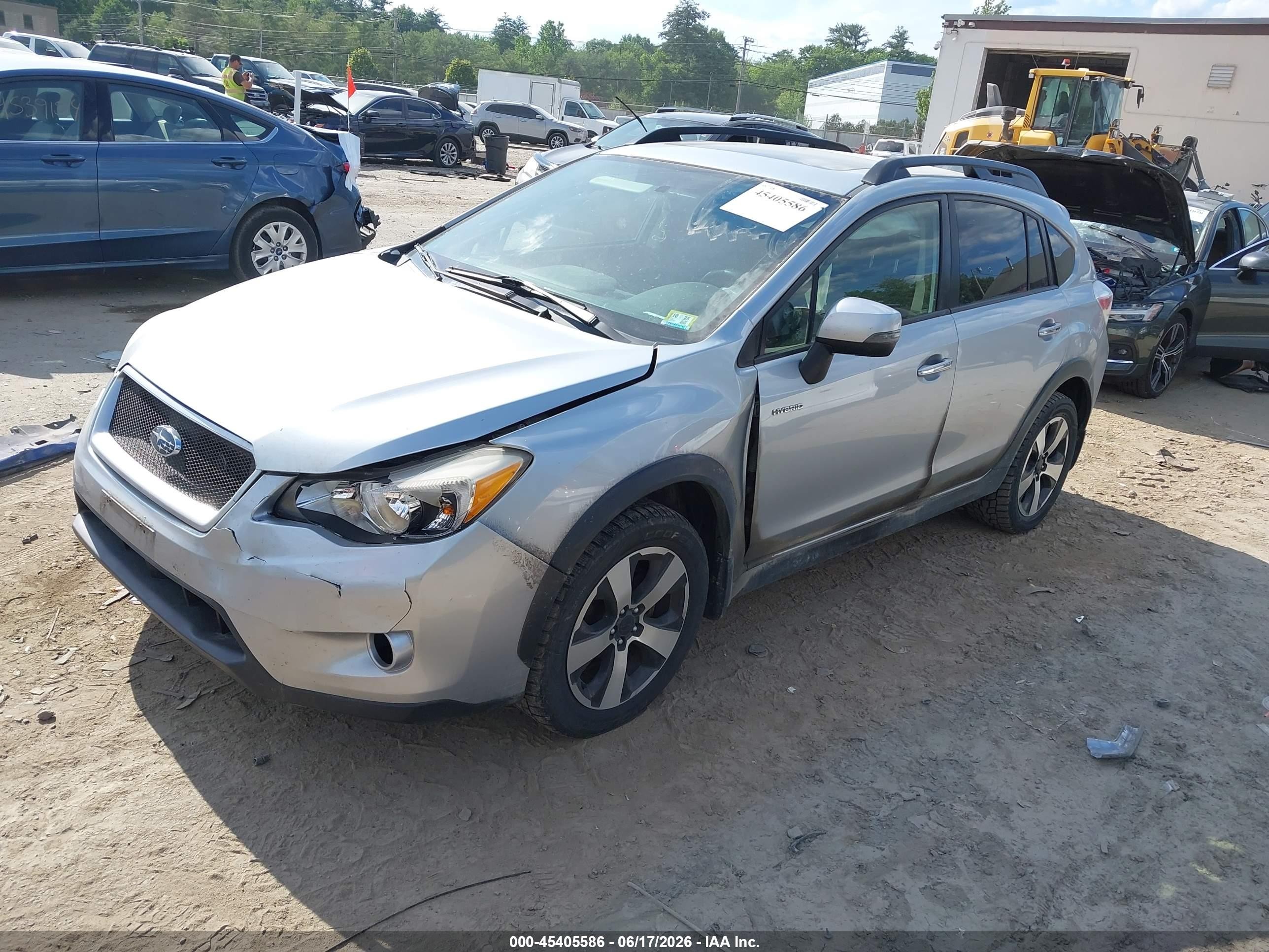 2014 Subaru Xv Crosstrek Hybrid 2.0i Touring Silver vin: JF2GPBKC2EH259967