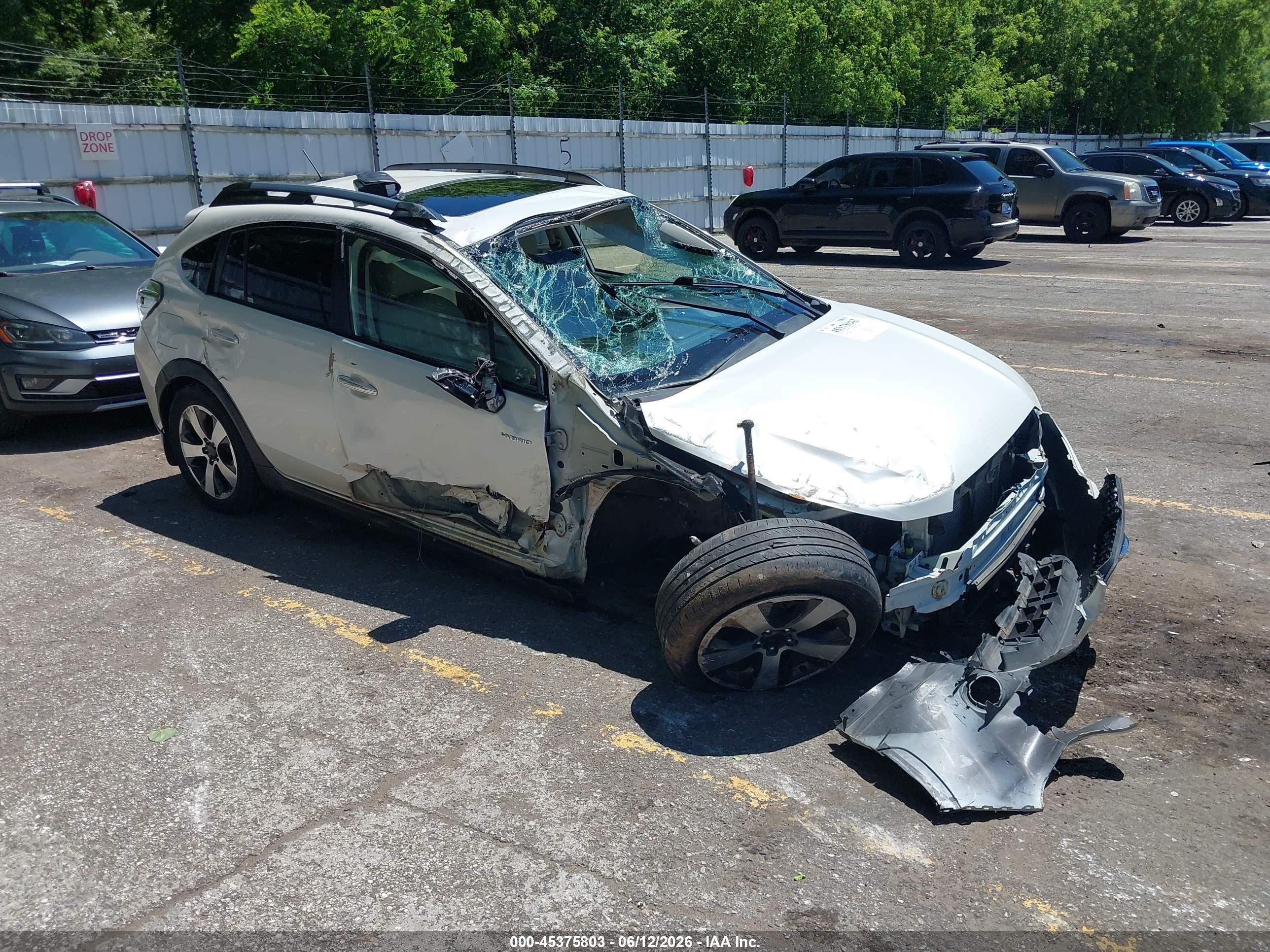 2014 Subaru Xv Crosstrek Hybrid 2.0i Touring White vin: JF2GPBKC2EH278602
