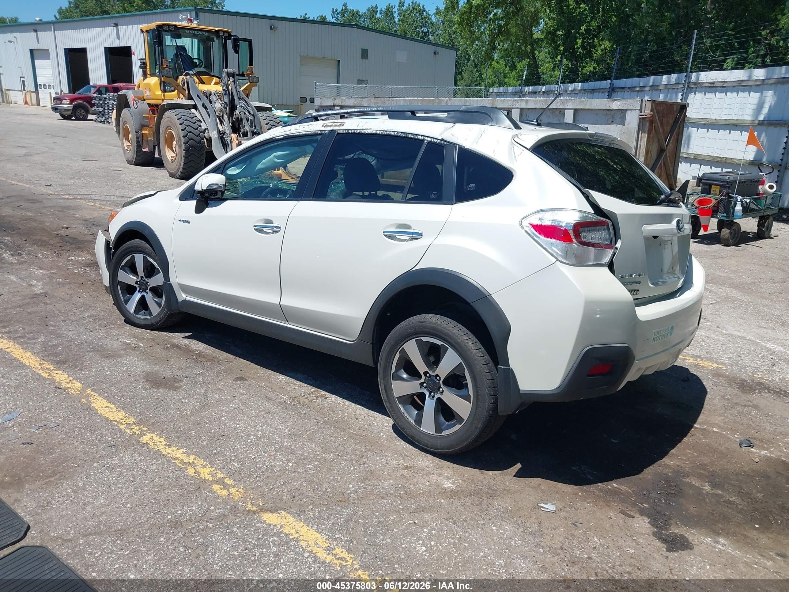 2014 Subaru Xv Crosstrek Hybrid 2.0i Touring White vin: JF2GPBKC2EH278602