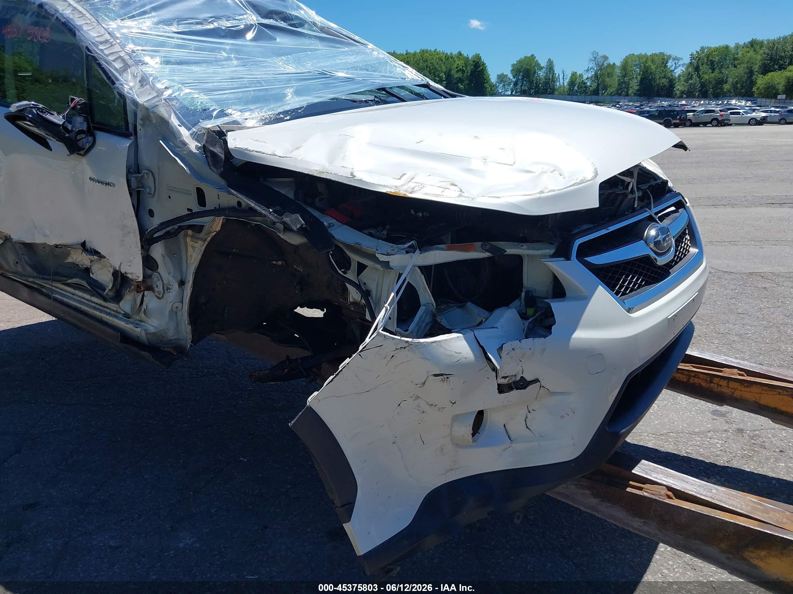 2014 Subaru Xv Crosstrek Hybrid 2.0i Touring White vin: JF2GPBKC2EH278602