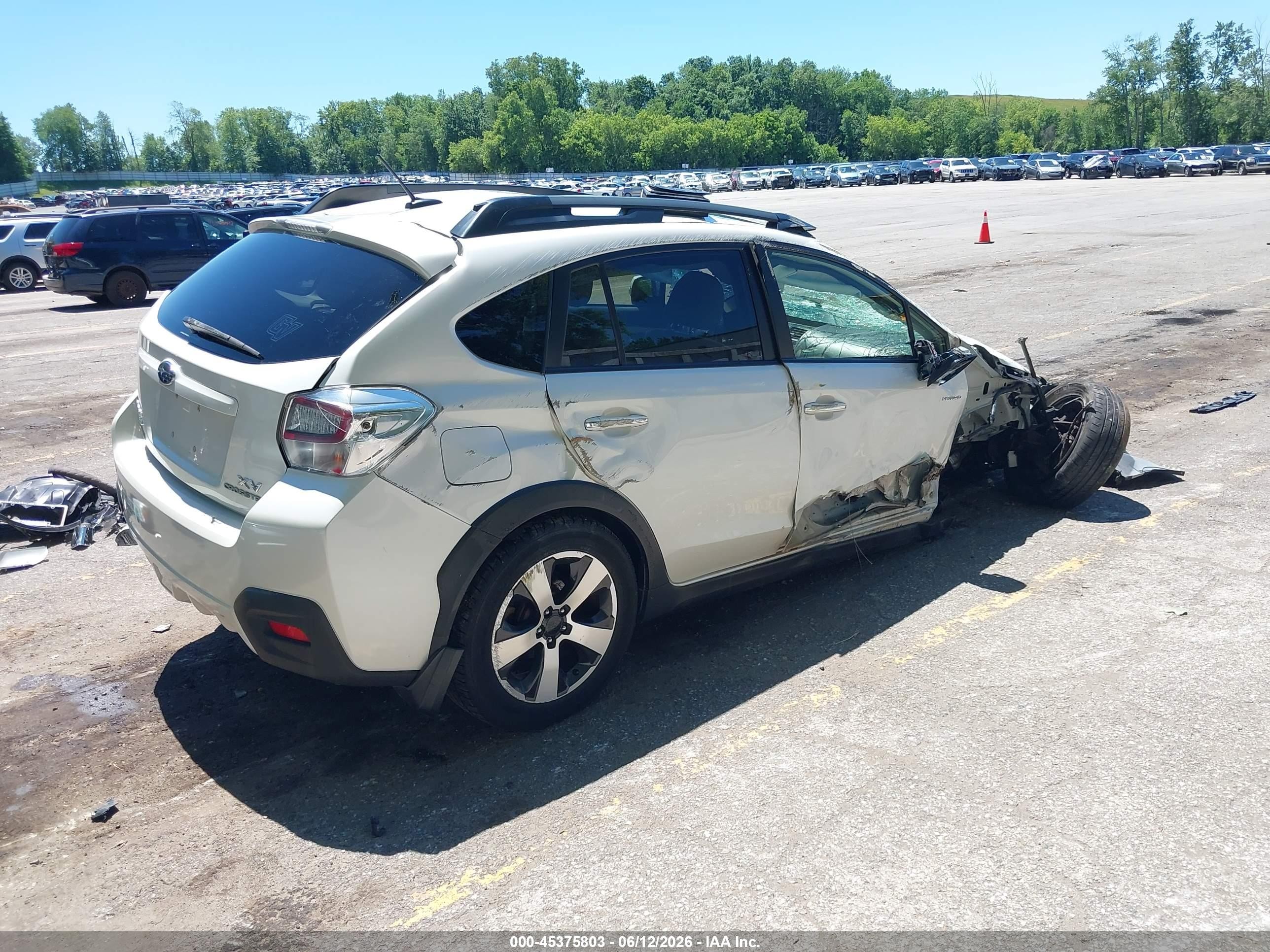 2014 Subaru Xv Crosstrek Hybrid 2.0i Touring White vin: JF2GPBKC2EH278602
