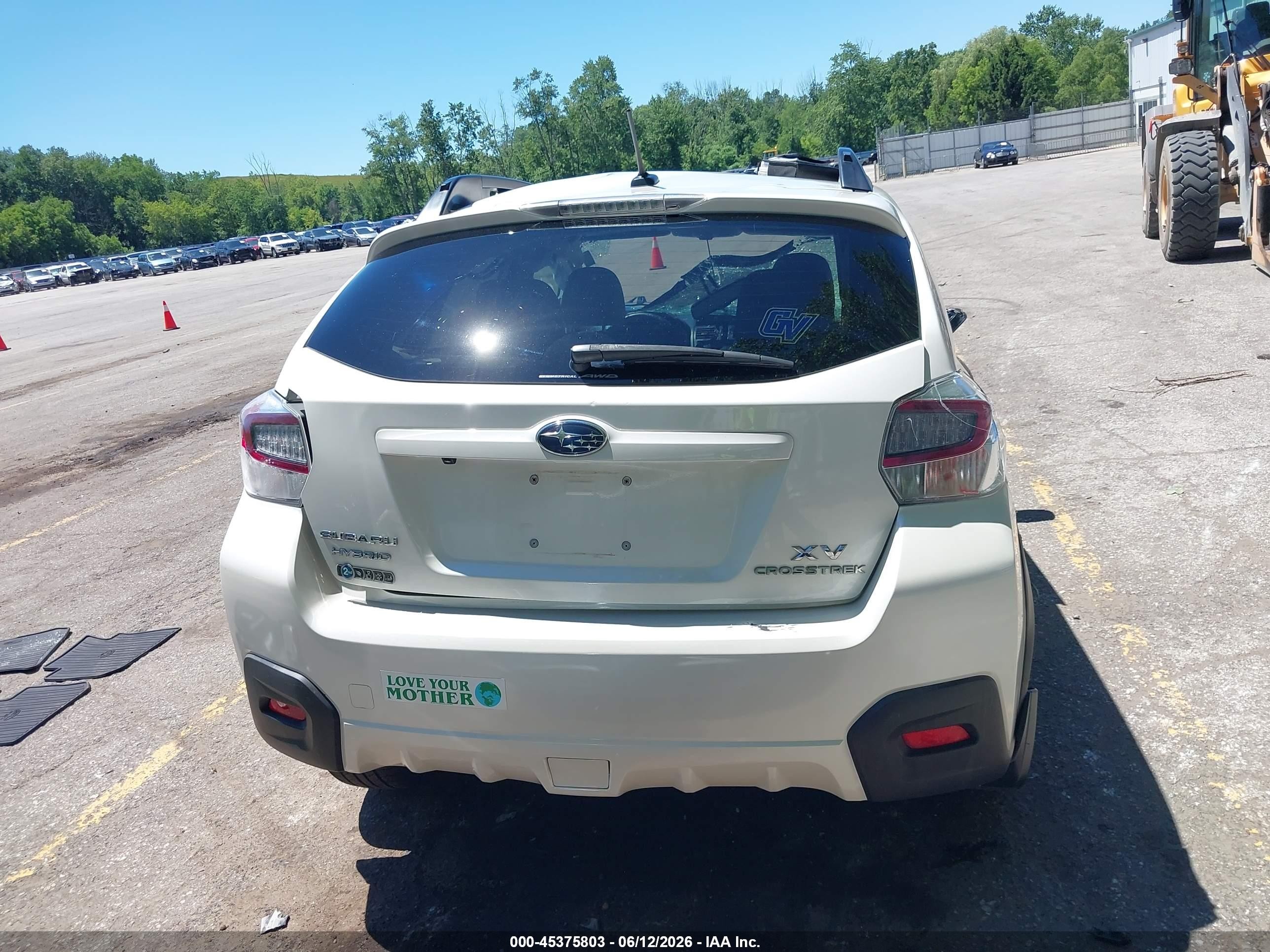 2014 Subaru Xv Crosstrek Hybrid 2.0i Touring White vin: JF2GPBKC2EH278602