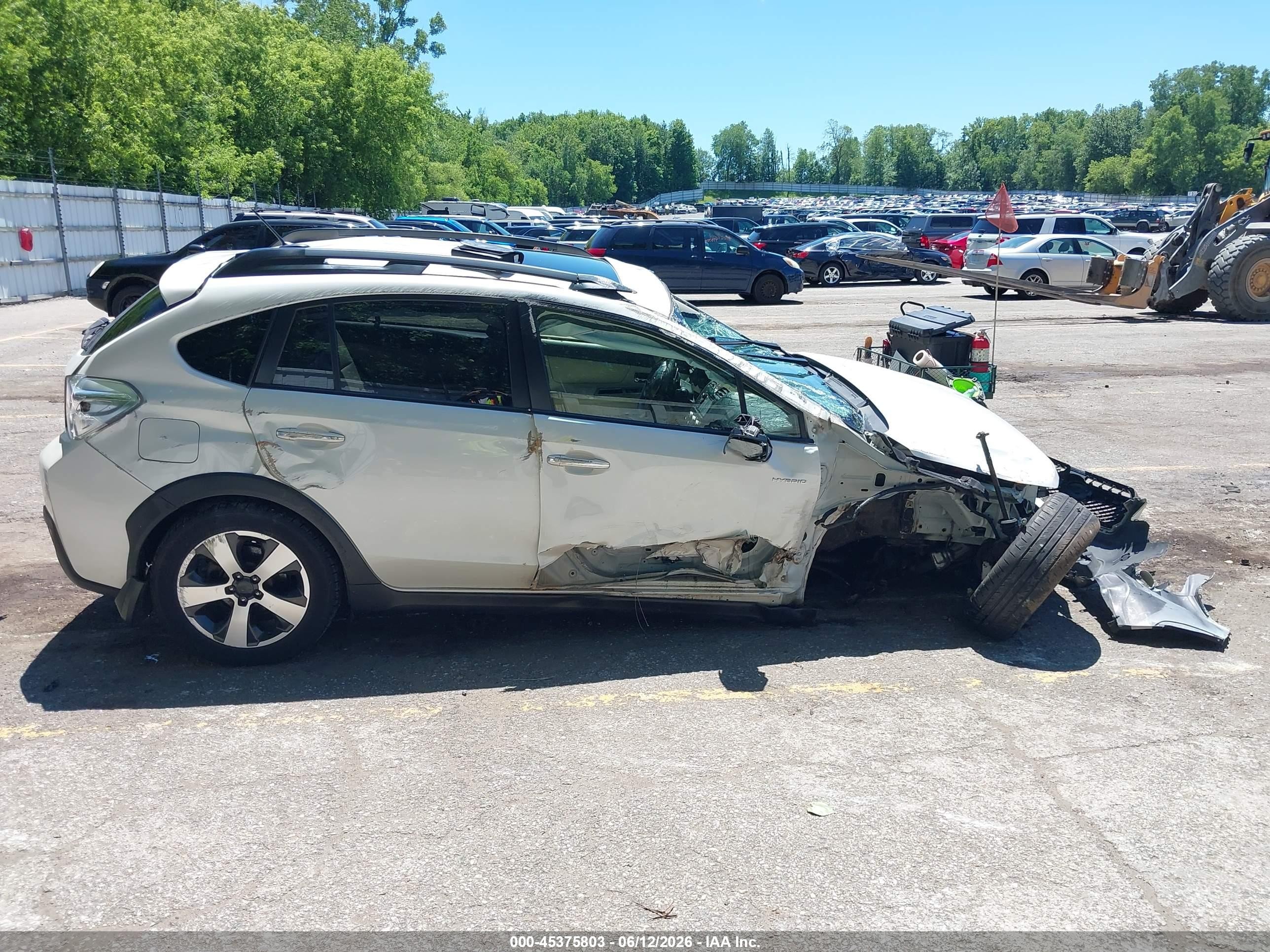 2014 Subaru Xv Crosstrek Hybrid 2.0i Touring White vin: JF2GPBKC2EH278602