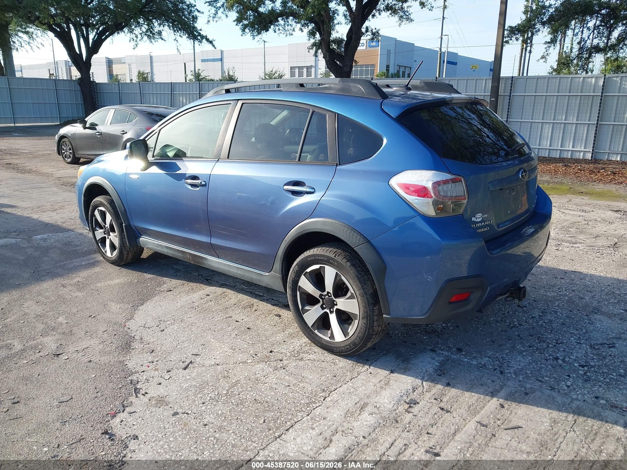 2014 Subaru Xv Crosstrek Hybrid 2.0i Touring Blue vin: JF2GPBKC2EH287655