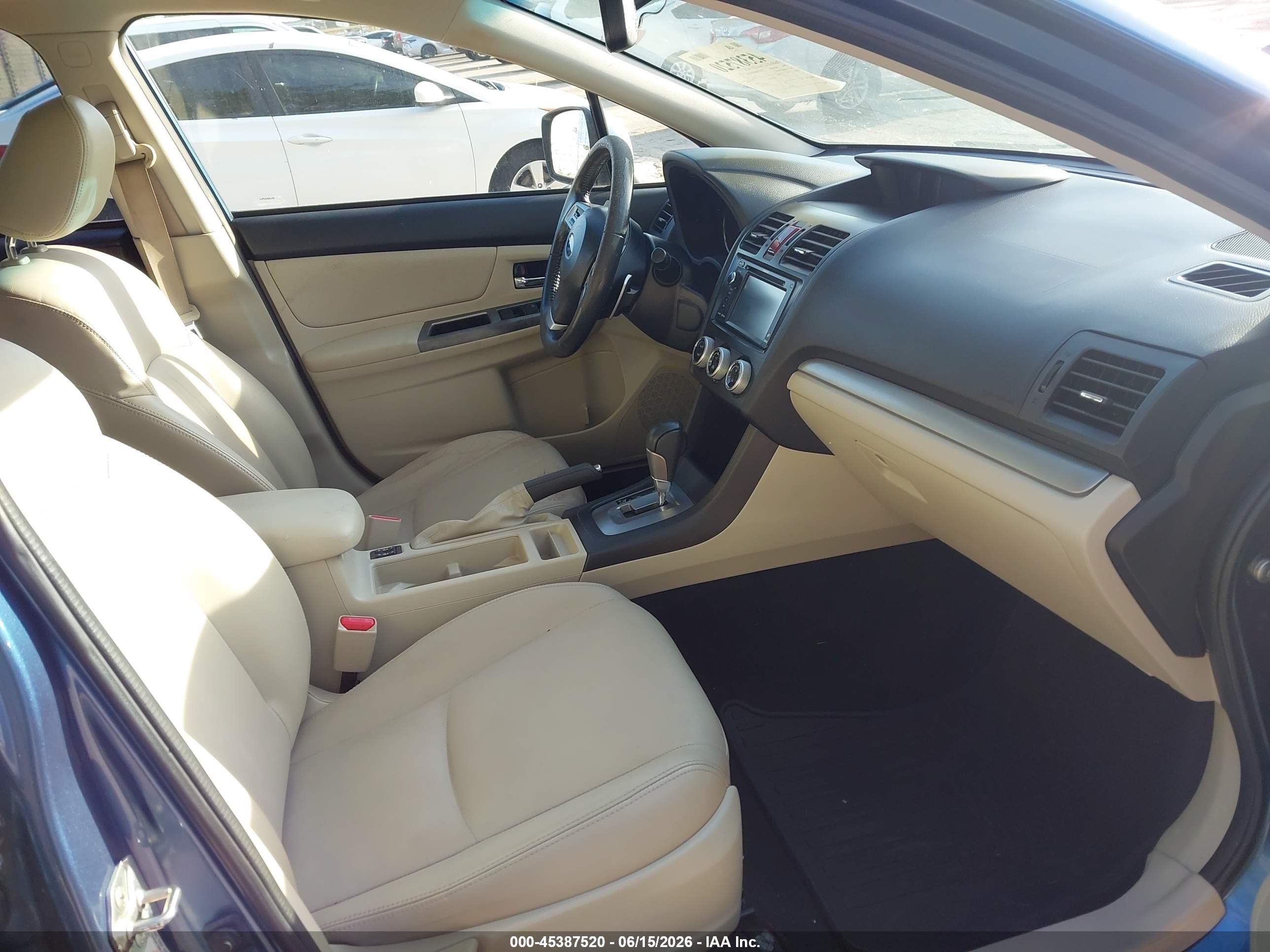 2014 Subaru Xv Crosstrek Hybrid 2.0i Touring Blue vin: JF2GPBKC2EH287655
