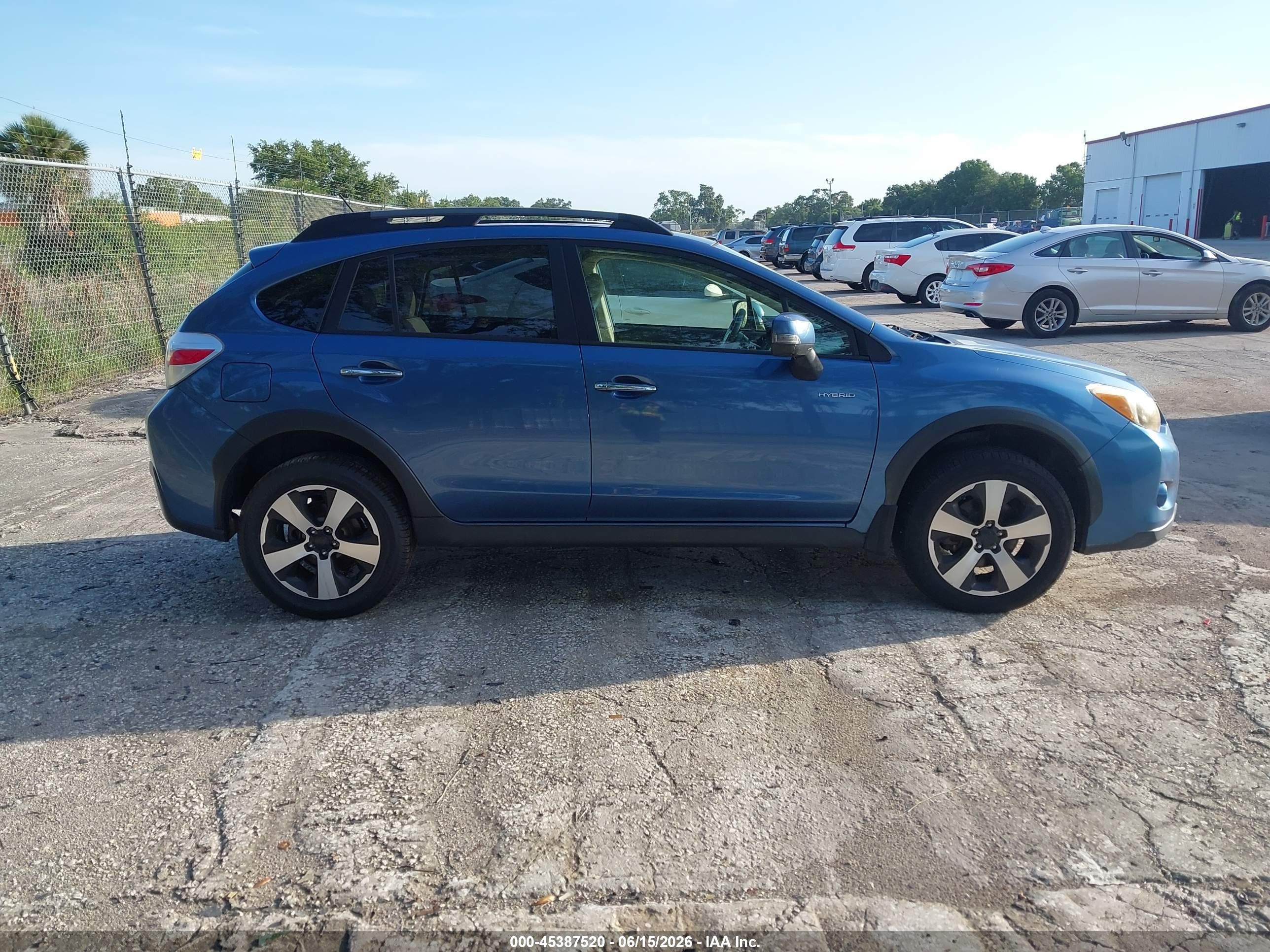 2014 Subaru Xv Crosstrek Hybrid 2.0i Touring Blue vin: JF2GPBKC2EH287655