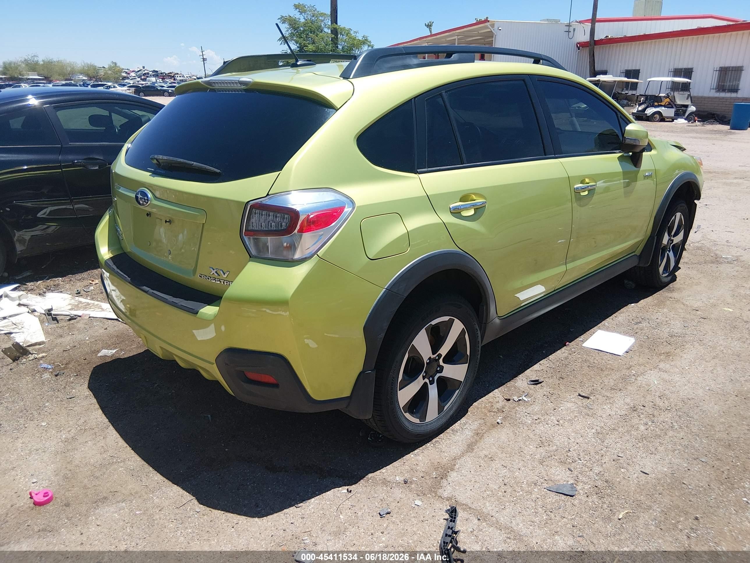2014 Subaru Xv Crosstrek Hybrid 2.0i Touring Green vin: JF2GPBKC3EH238044