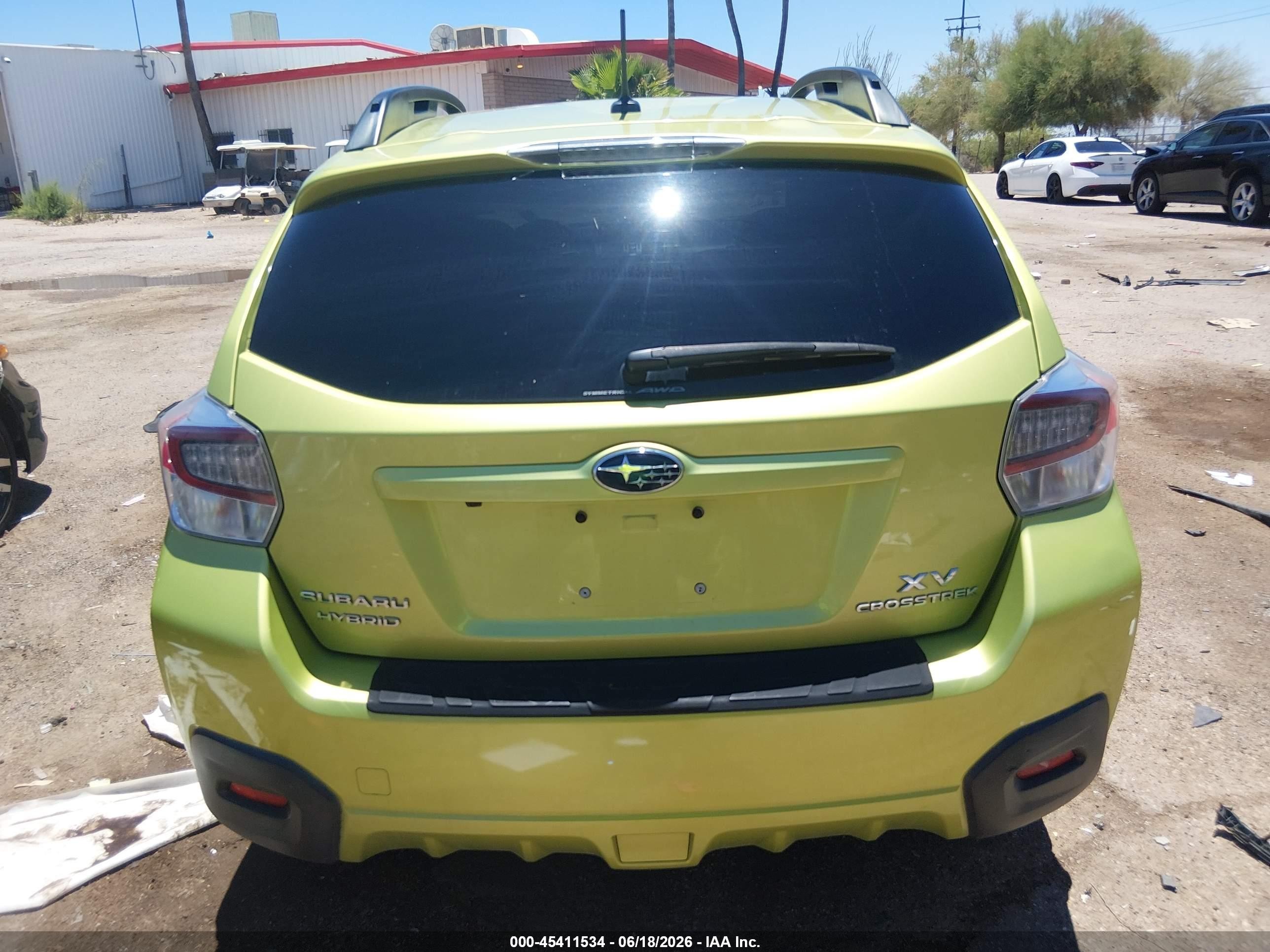2014 Subaru Xv Crosstrek Hybrid 2.0i Touring Green vin: JF2GPBKC3EH238044