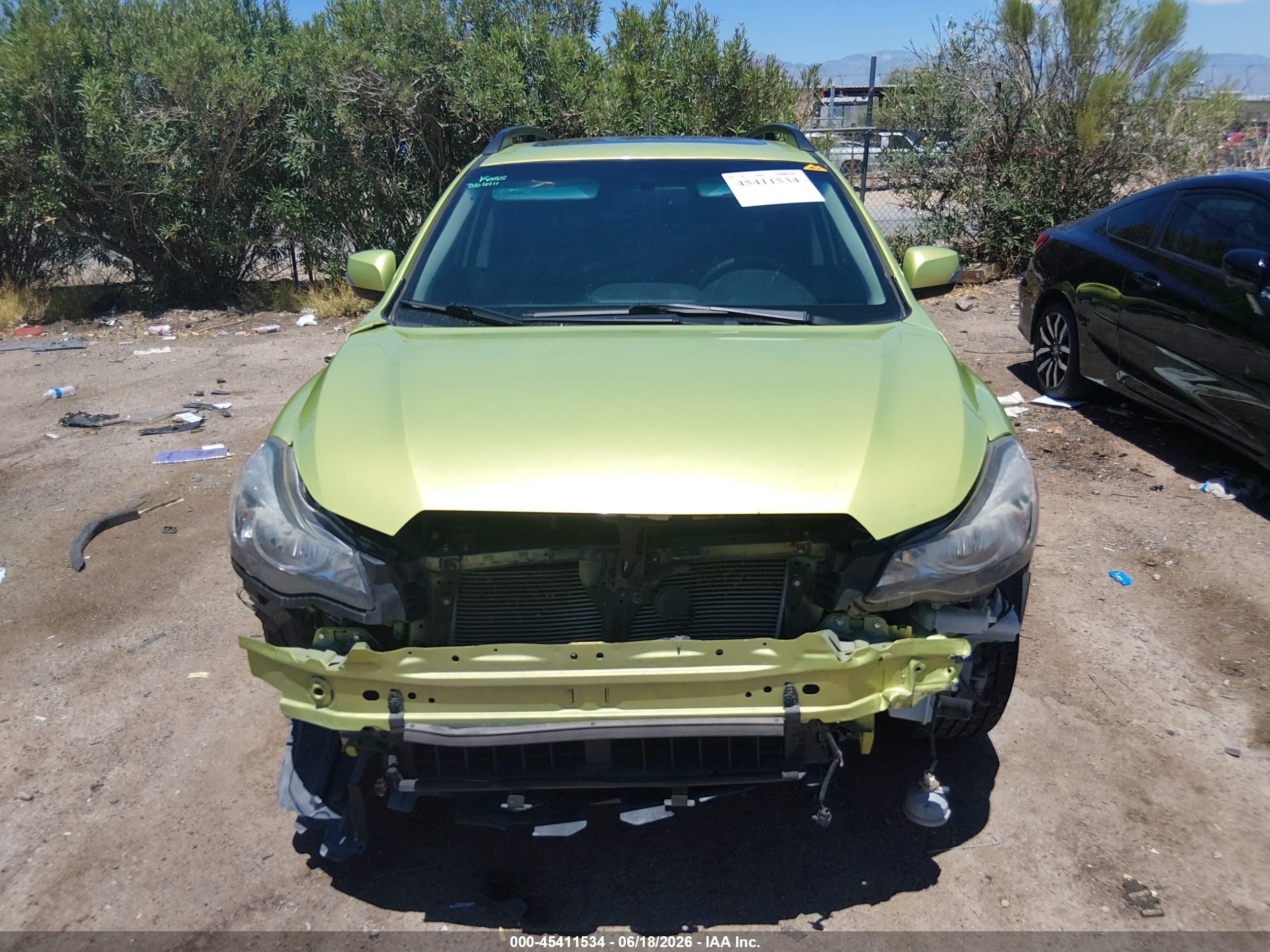2014 Subaru Xv Crosstrek Hybrid 2.0i Touring Green vin: JF2GPBKC3EH238044