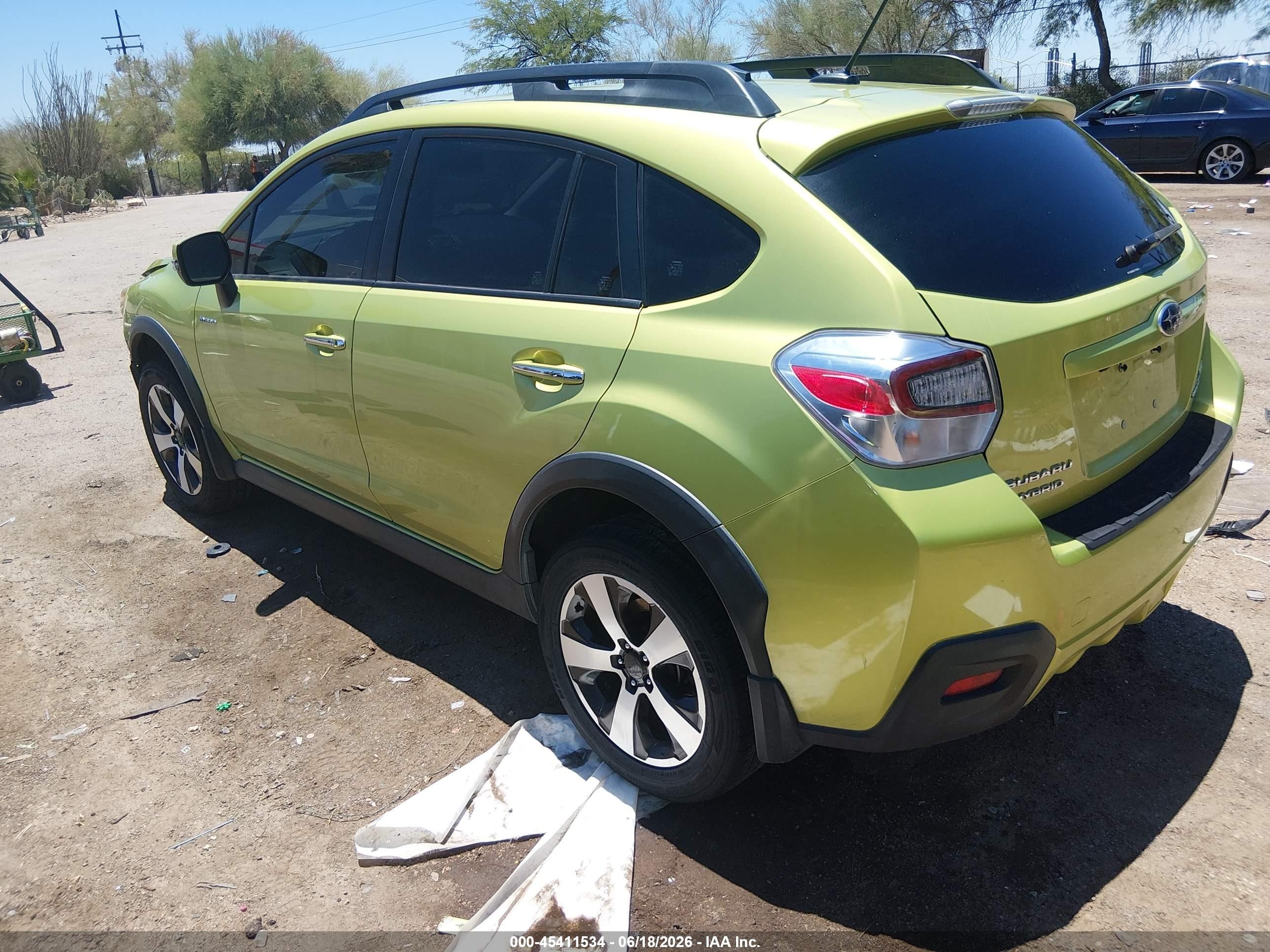 2014 Subaru Xv Crosstrek Hybrid 2.0i Touring Green vin: JF2GPBKC3EH238044