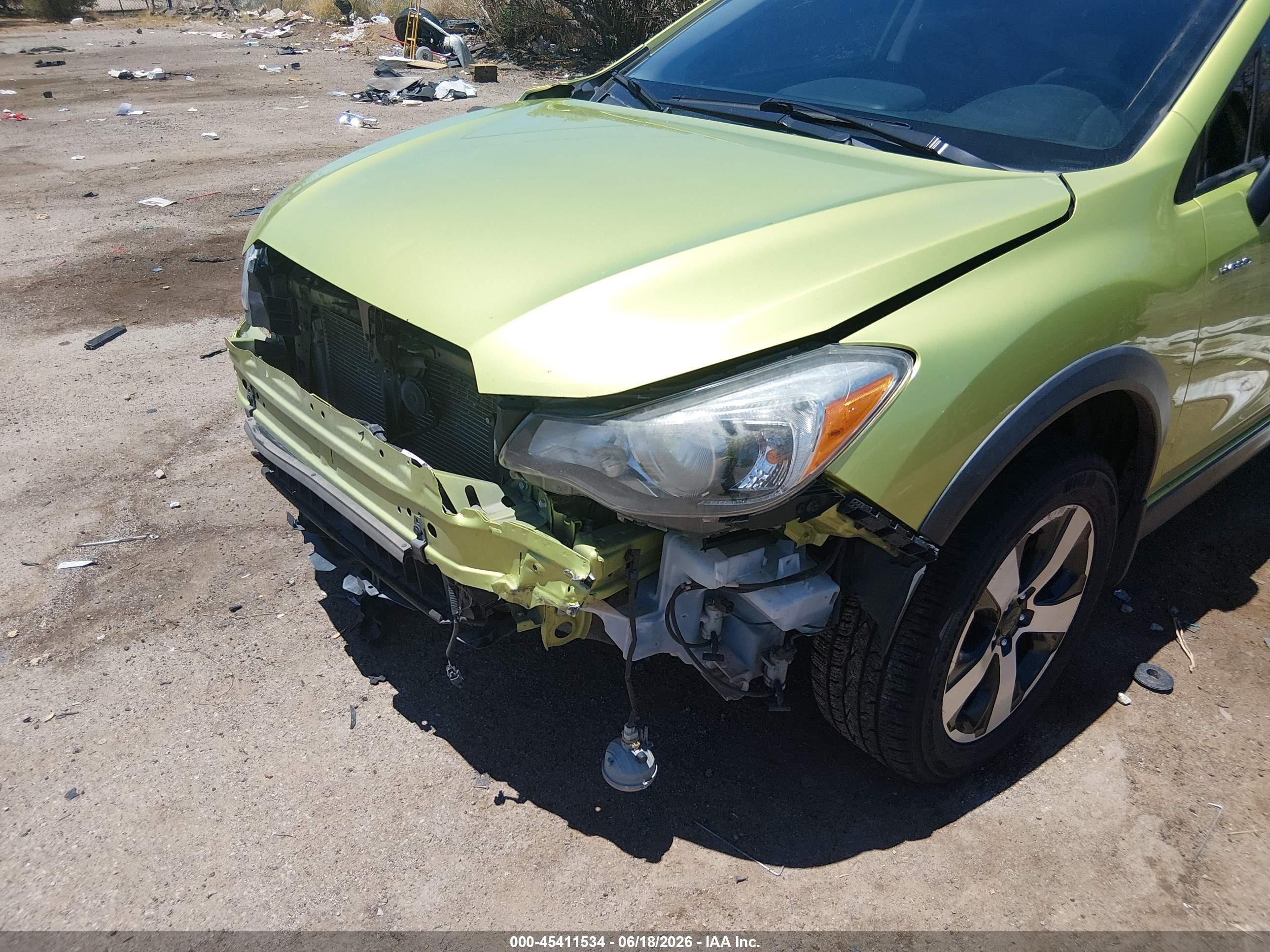 2014 Subaru Xv Crosstrek Hybrid 2.0i Touring Green vin: JF2GPBKC3EH238044