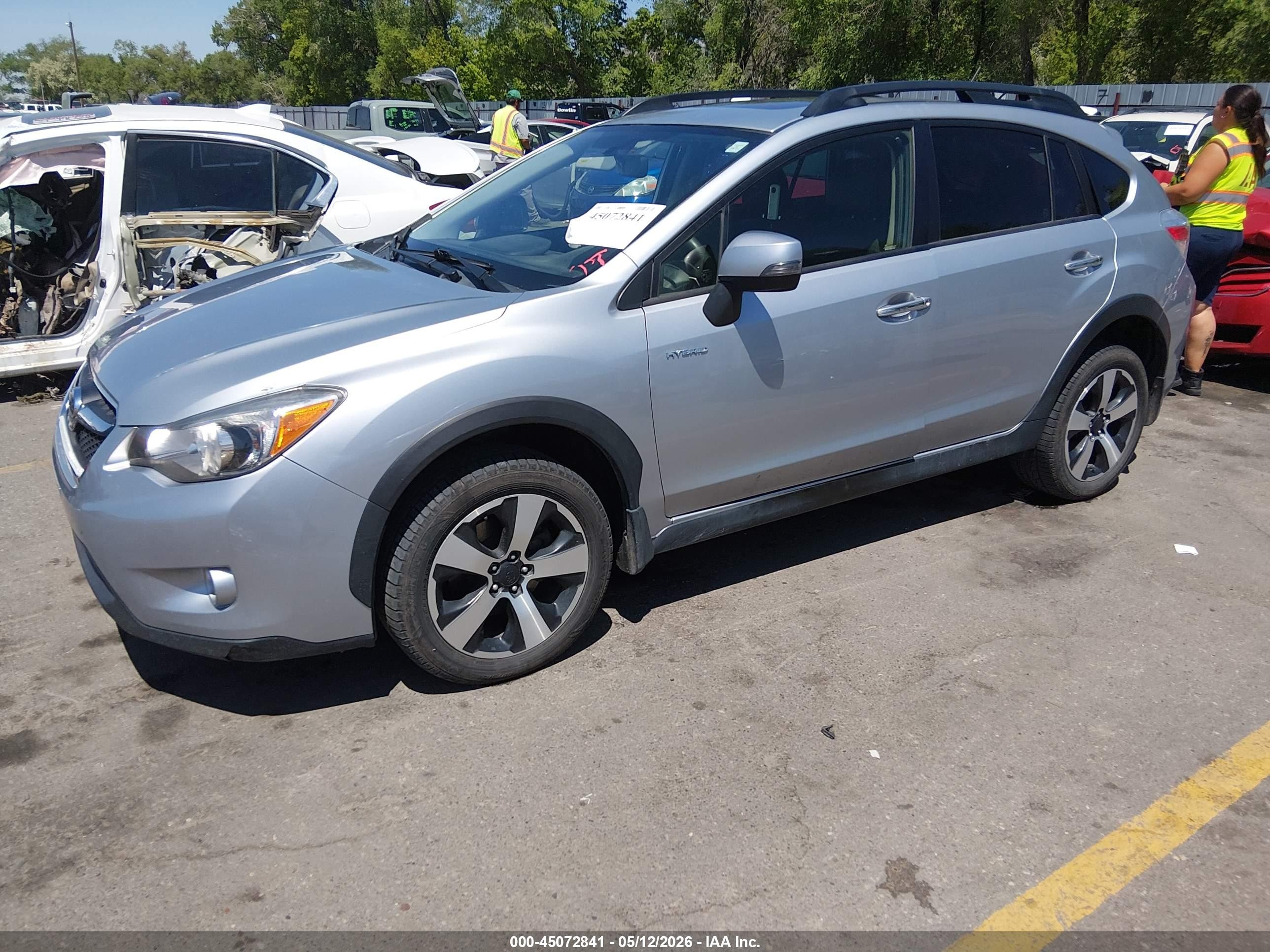 2014 Subaru Xv Crosstrek Hybrid 2.0i Touring Серебряный vin: JF2GPBKC3EH276471