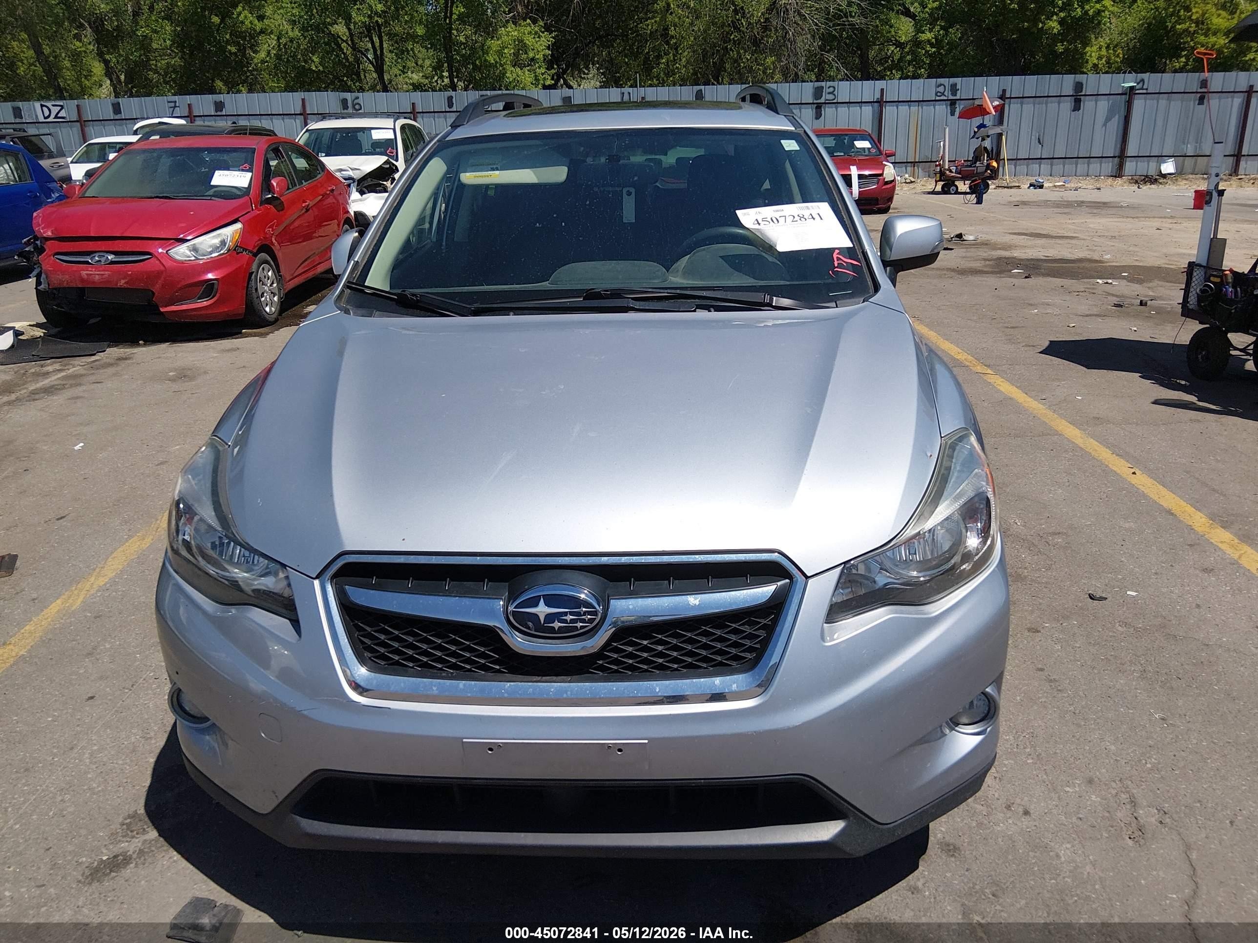 2014 Subaru Xv Crosstrek Hybrid 2.0i Touring Серебряный vin: JF2GPBKC3EH276471