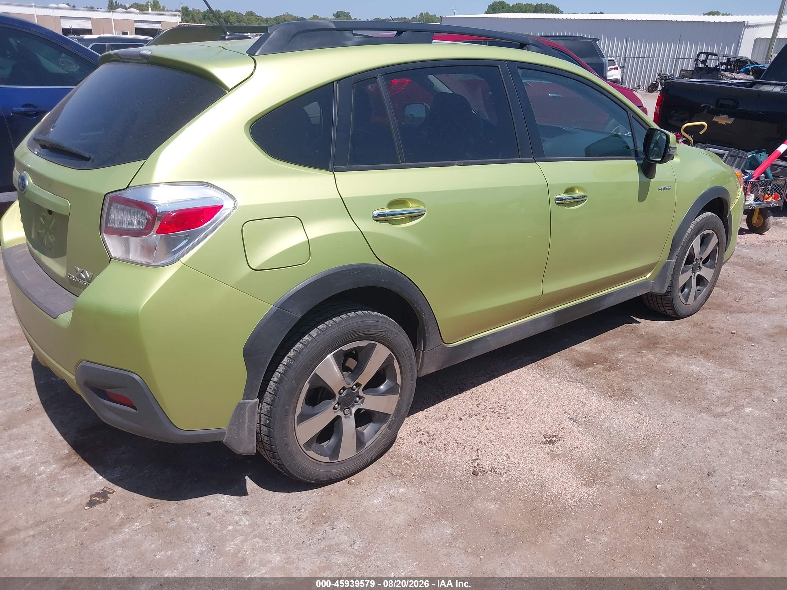 2014 Subaru Xv Crosstrek Hybrid 2.0i Touring Green vin: JF2GPBKC3EH281430