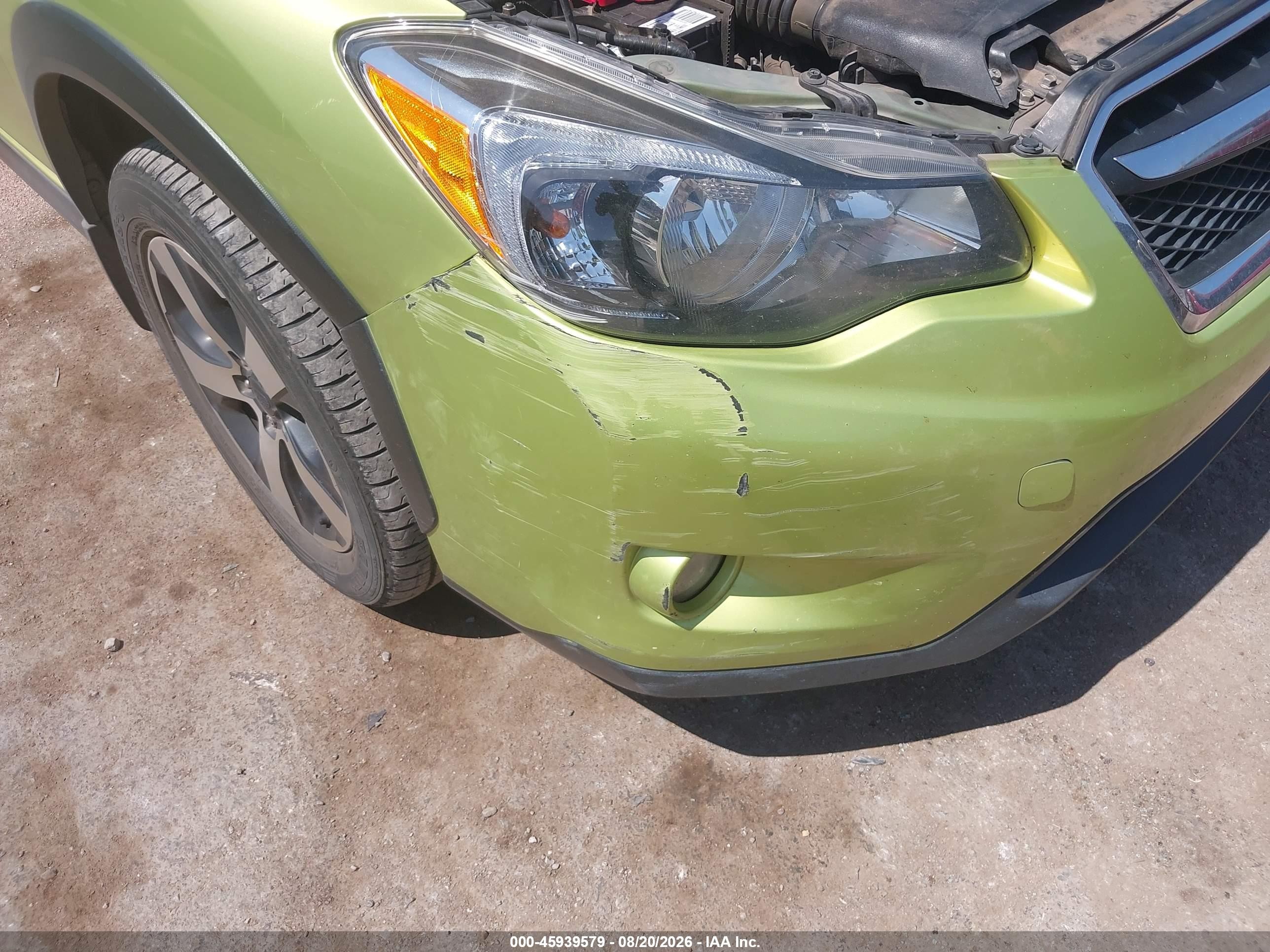 2014 Subaru Xv Crosstrek Hybrid 2.0i Touring Green vin: JF2GPBKC3EH281430