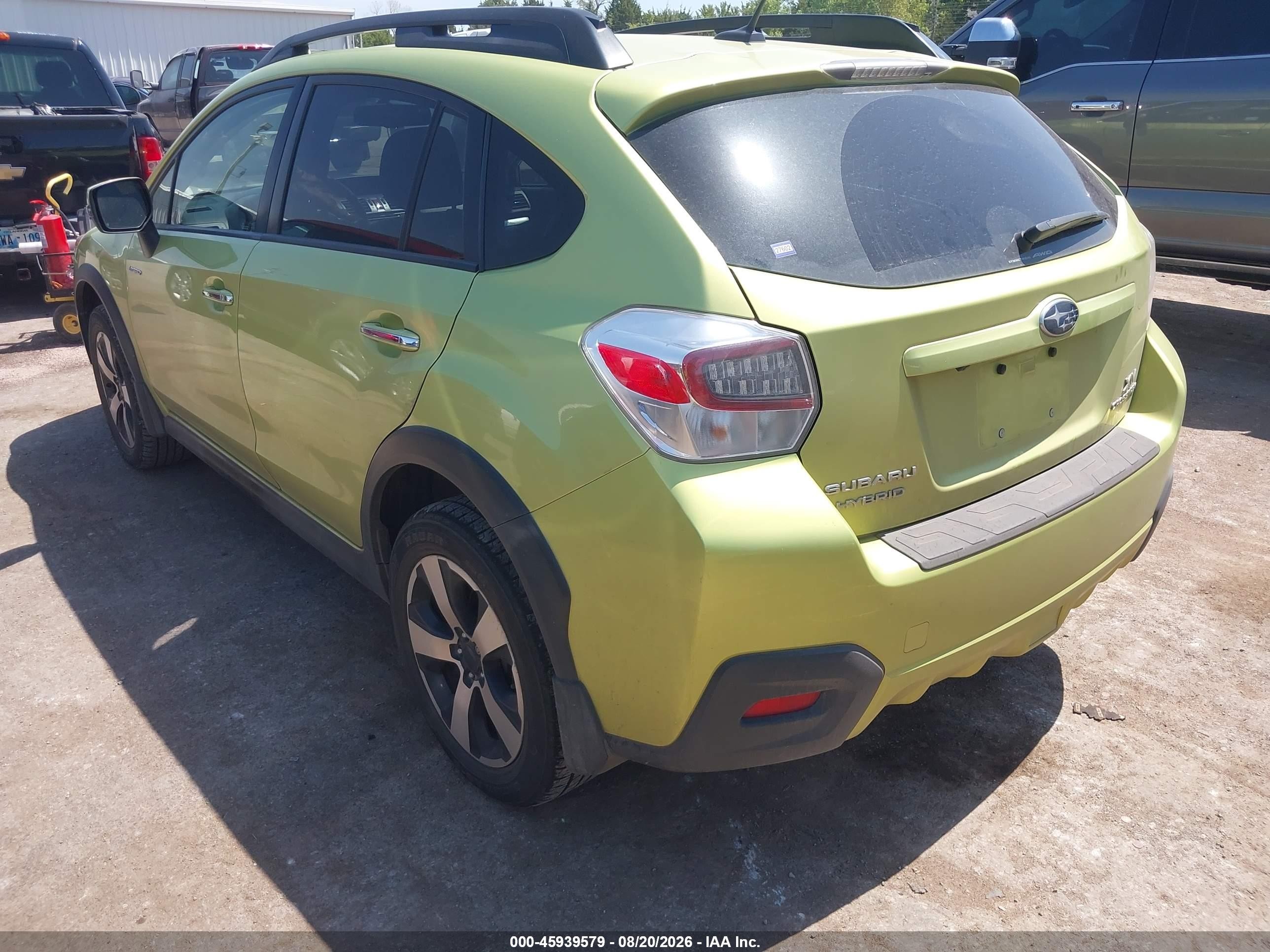 2014 Subaru Xv Crosstrek Hybrid 2.0i Touring Green vin: JF2GPBKC3EH281430