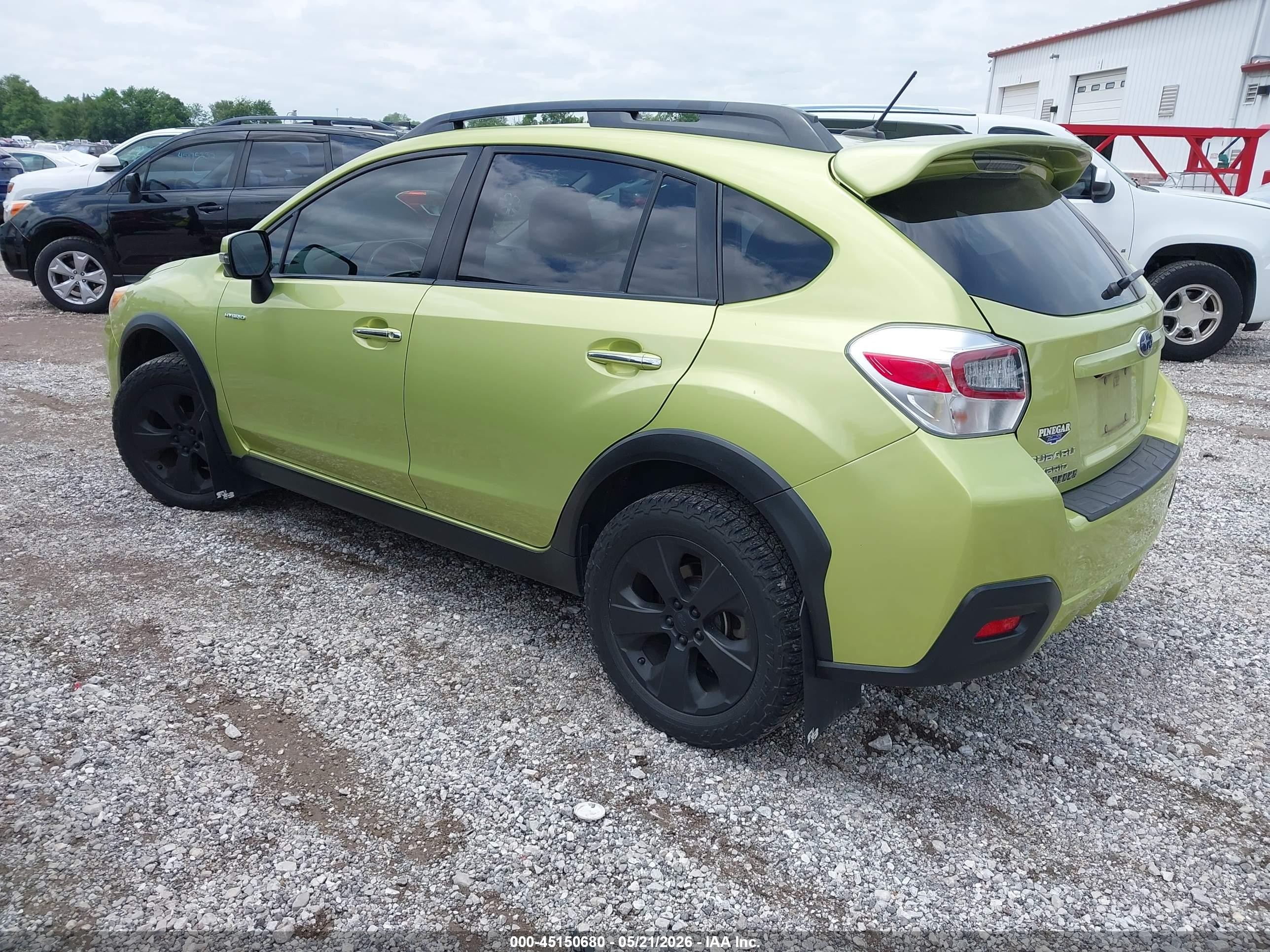 2014 Subaru Xv Crosstrek Hybrid 2.0i Touring Green vin: JF2GPBKC3EH306102