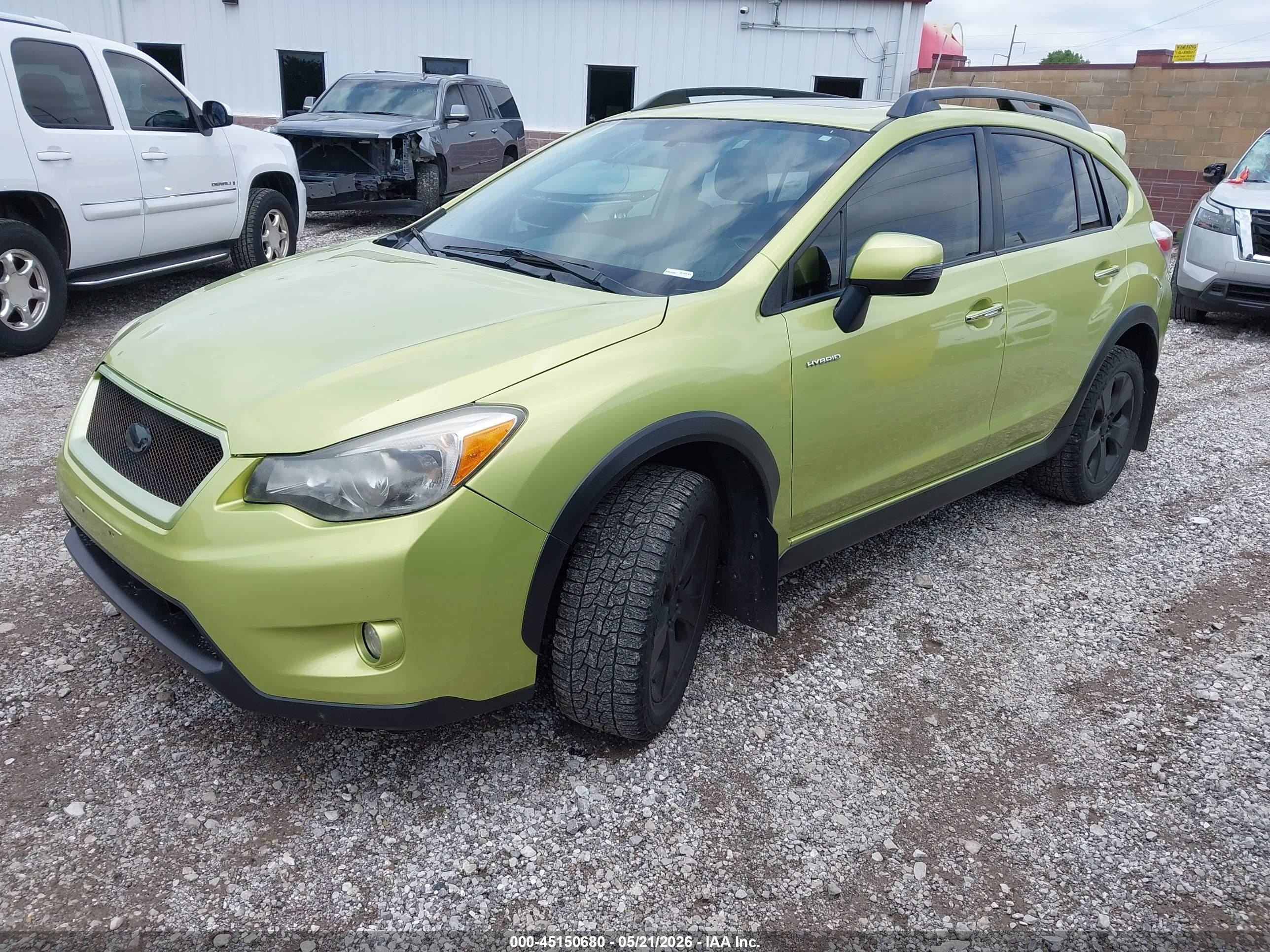 2014 Subaru Xv Crosstrek Hybrid 2.0i Touring Green vin: JF2GPBKC3EH306102
